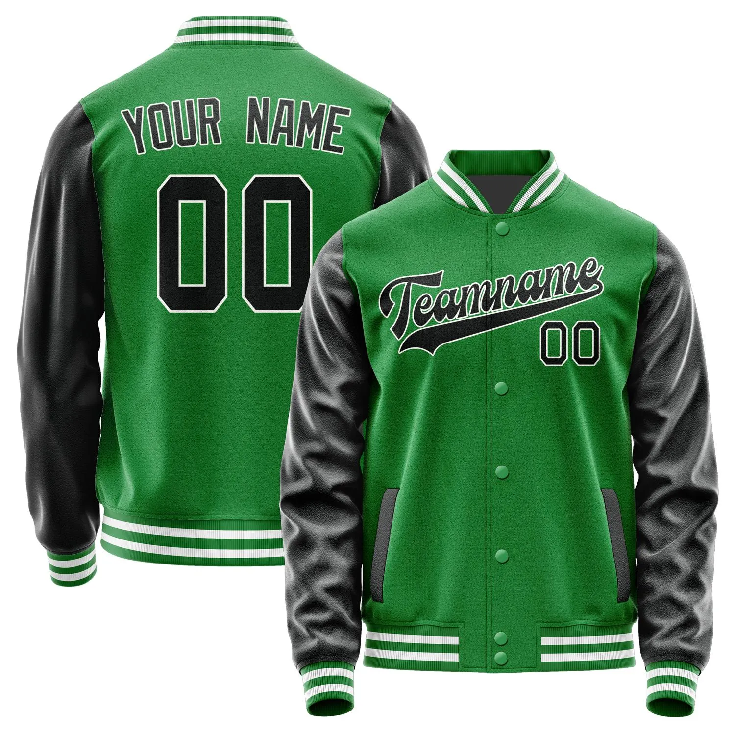 Custom Emerald Green Black Jacket sold by Tailorly
