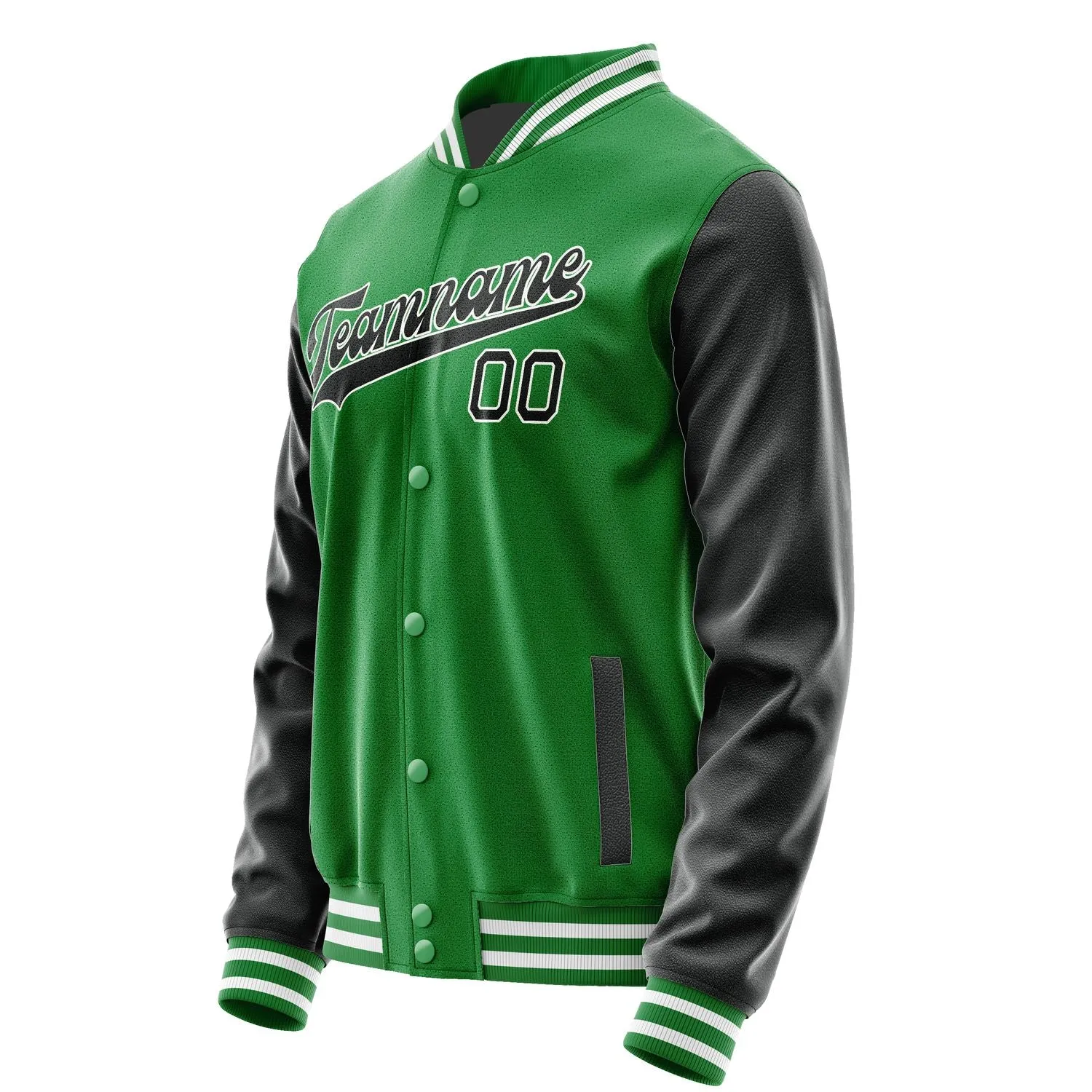 Custom Emerald Green Black Jacket sold by Tailorly product image thumbnail 2
