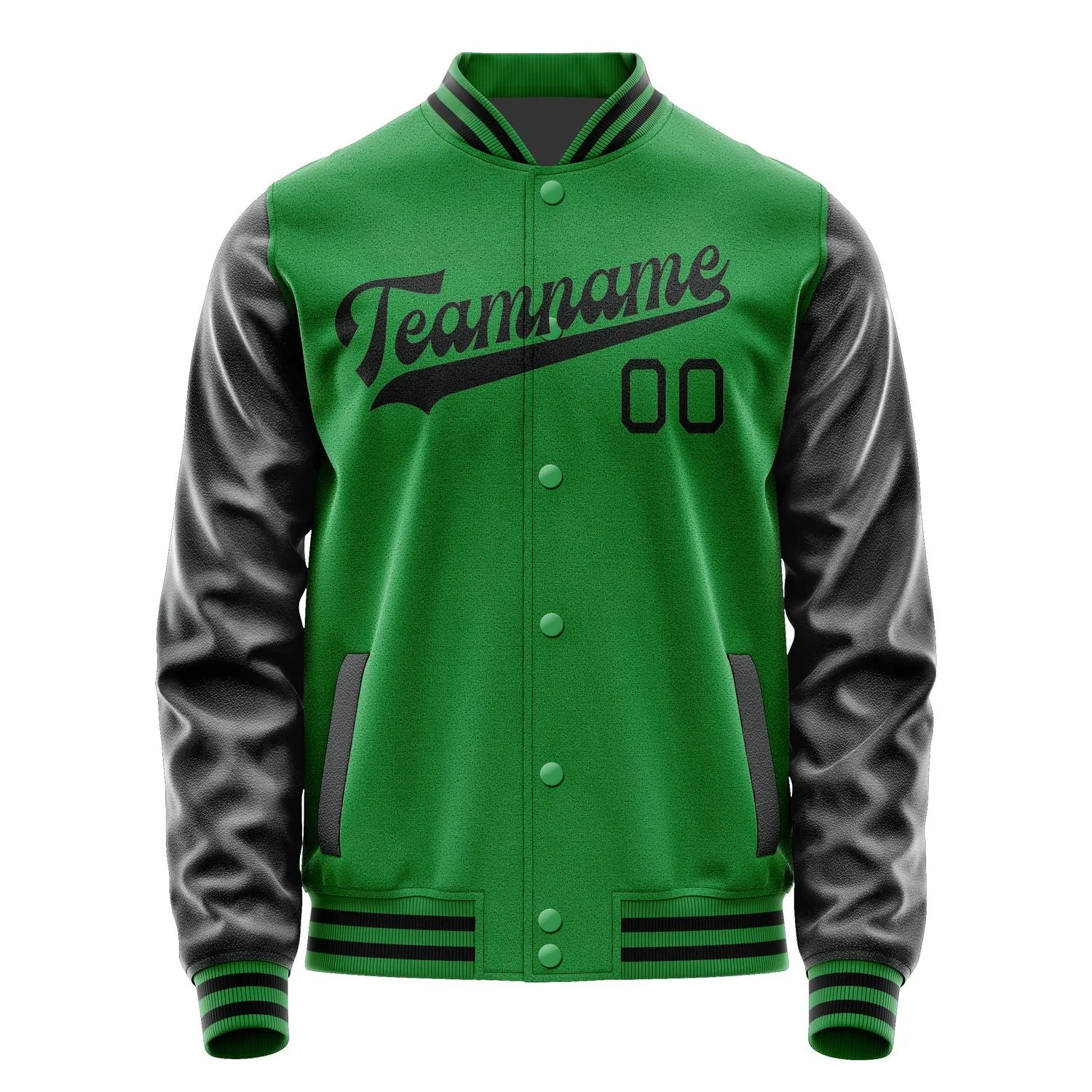 Custom Emerald Green Black Jacket sold by Tailorly product image thumbnail 4