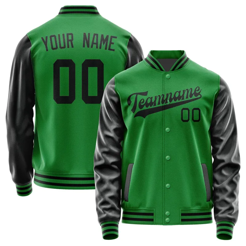 Custom Emerald Green Black Jacket sold by Tailorly
