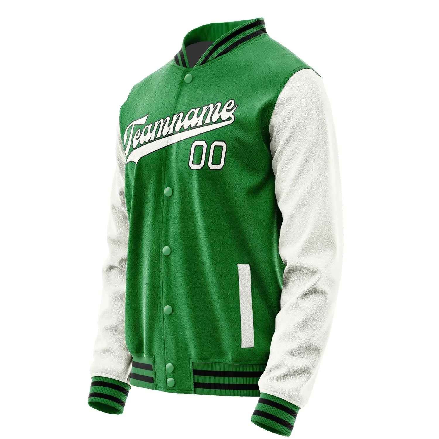 Custom Emerald Green White Jacket sold by Tailorly product image thumbnail 2