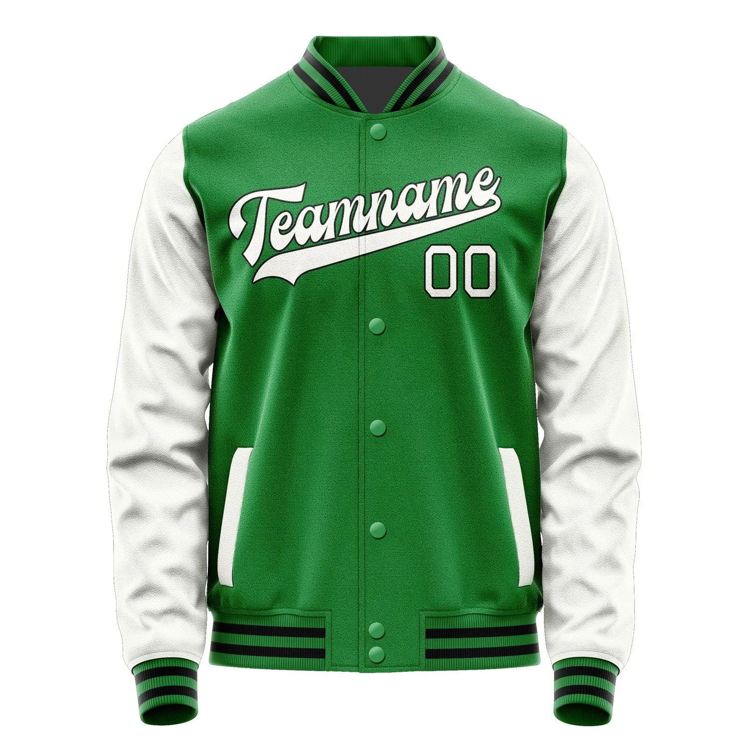 Custom Emerald Green White Jacket sold by Tailorly product image thumbnail 4
