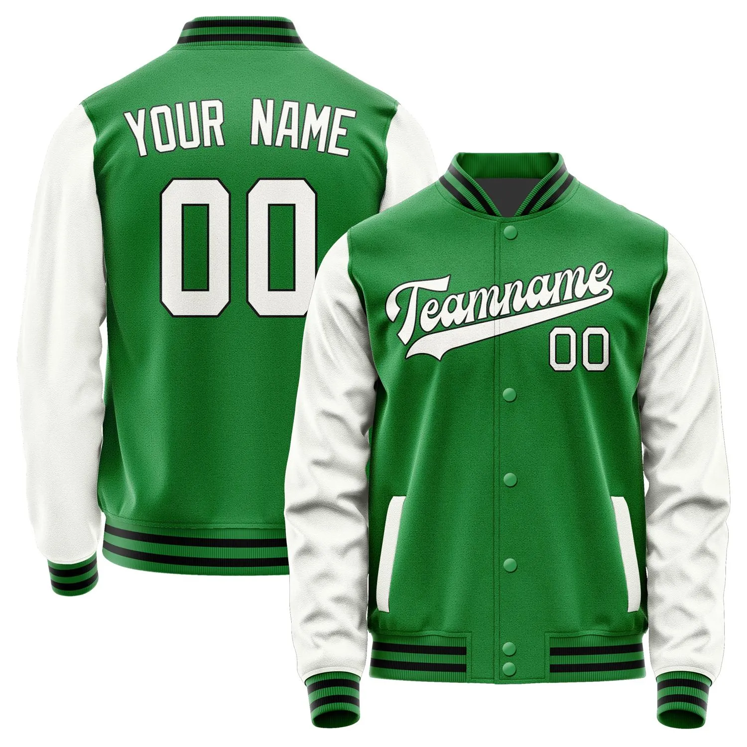 Custom Emerald Green White Jacket sold by Tailorly