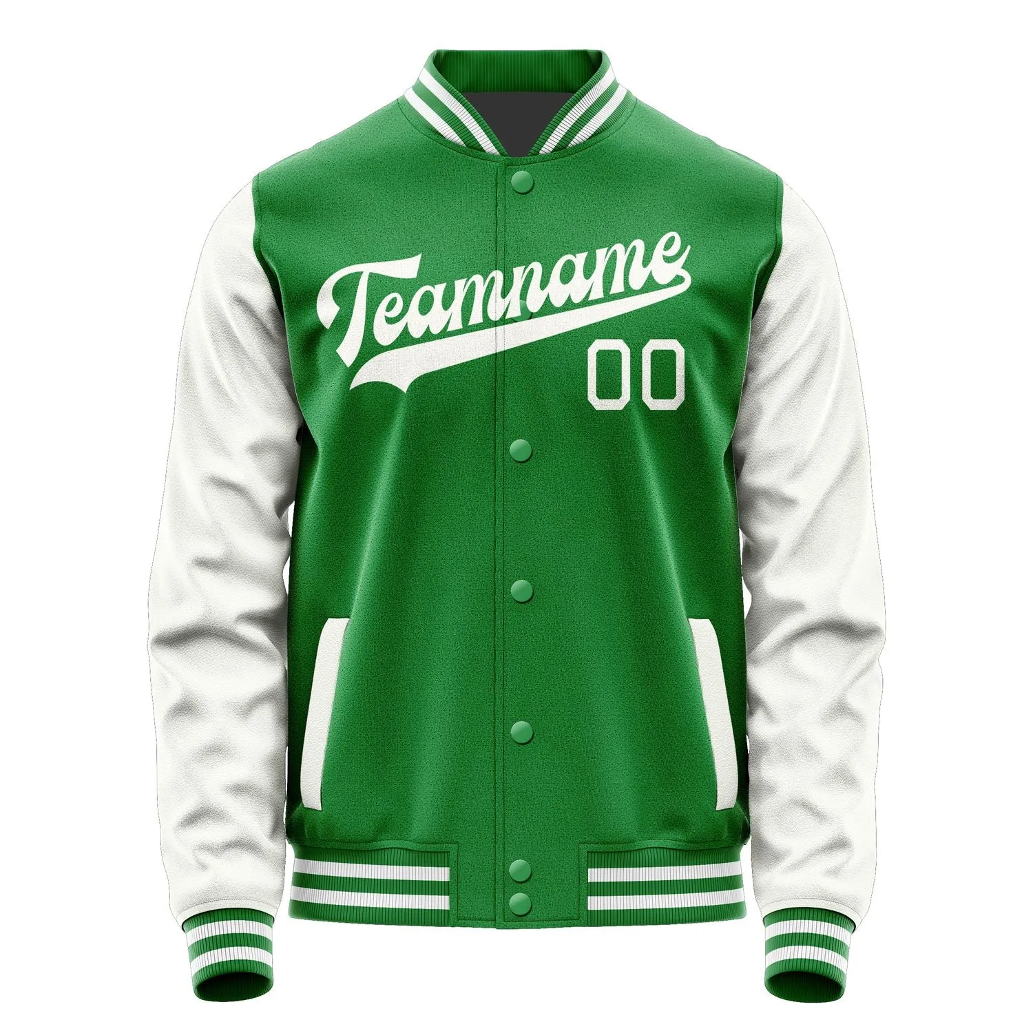 Custom Emerald Green White Jacket sold by Tailorly product image thumbnail 4