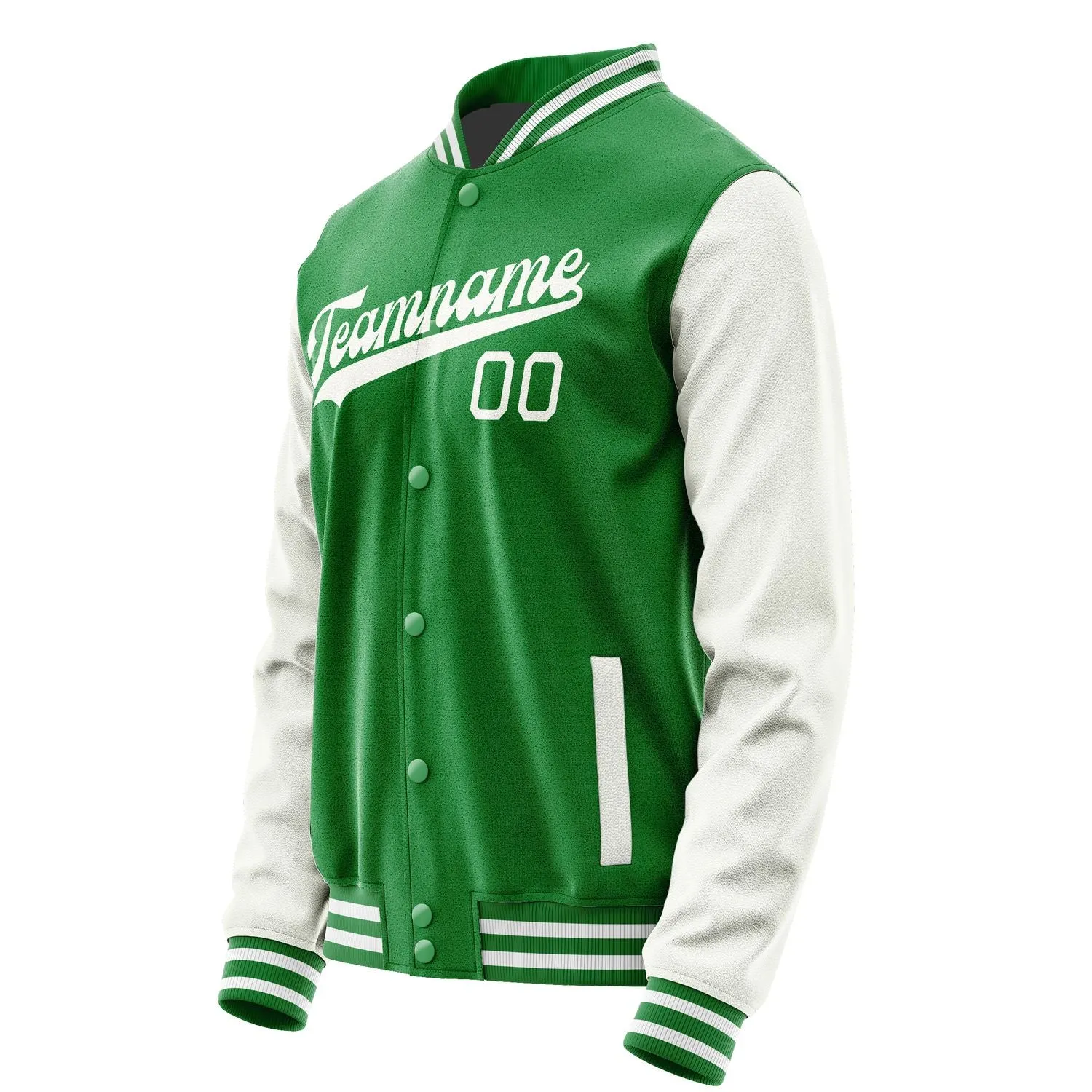 Custom Emerald Green White Jacket sold by Tailorly product image thumbnail 2
