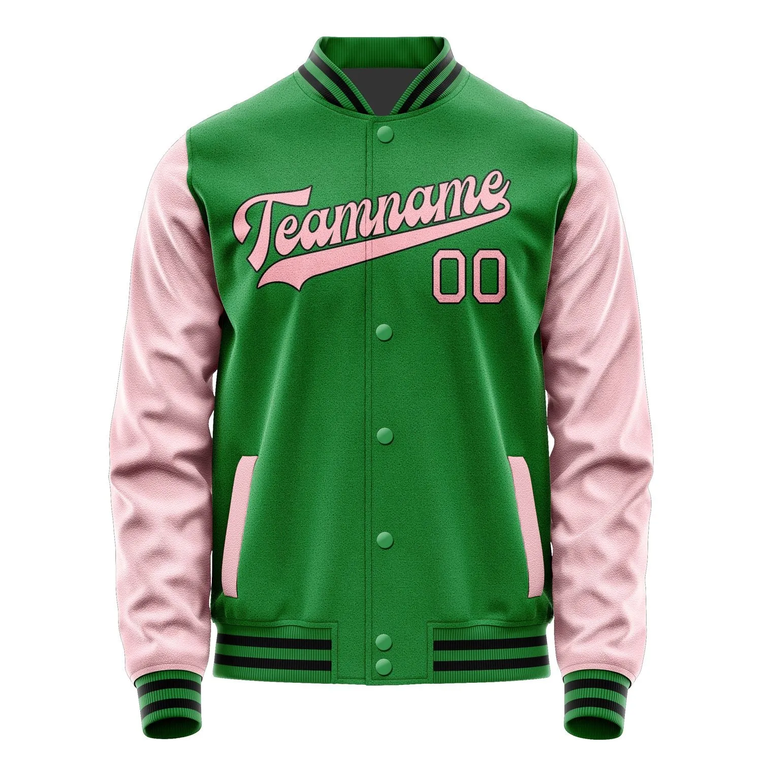 Custom Emerald Green Light Pink Jacket sold by Tailorly product image thumbnail 4