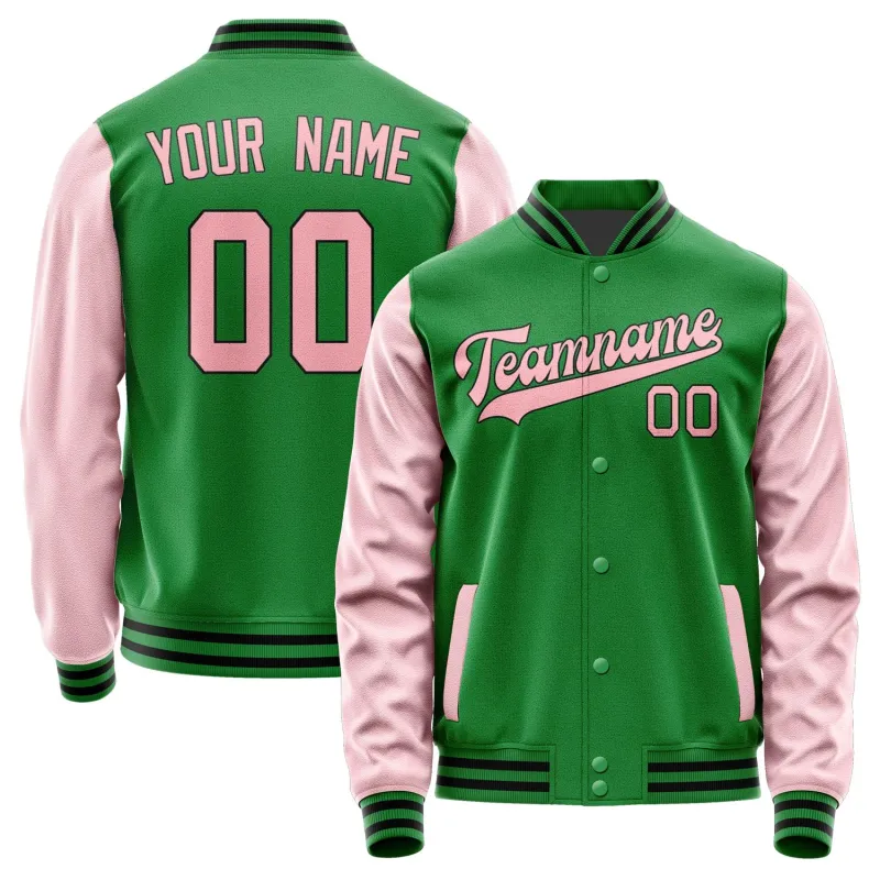 Custom Emerald Green Light Pink Jacket sold by Tailorly