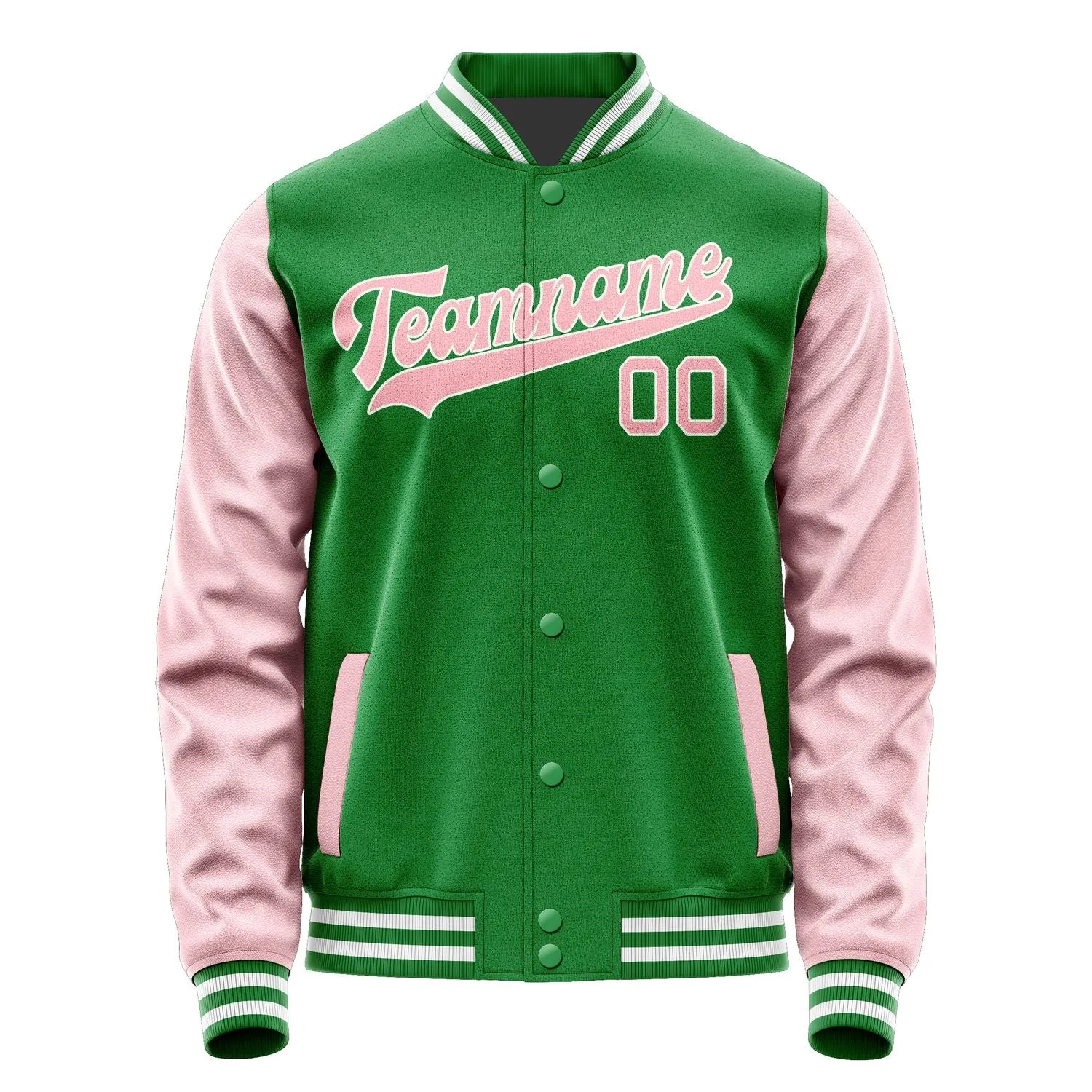 Custom Emerald Green Light Pink Jacket sold by Tailorly product image thumbnail 4