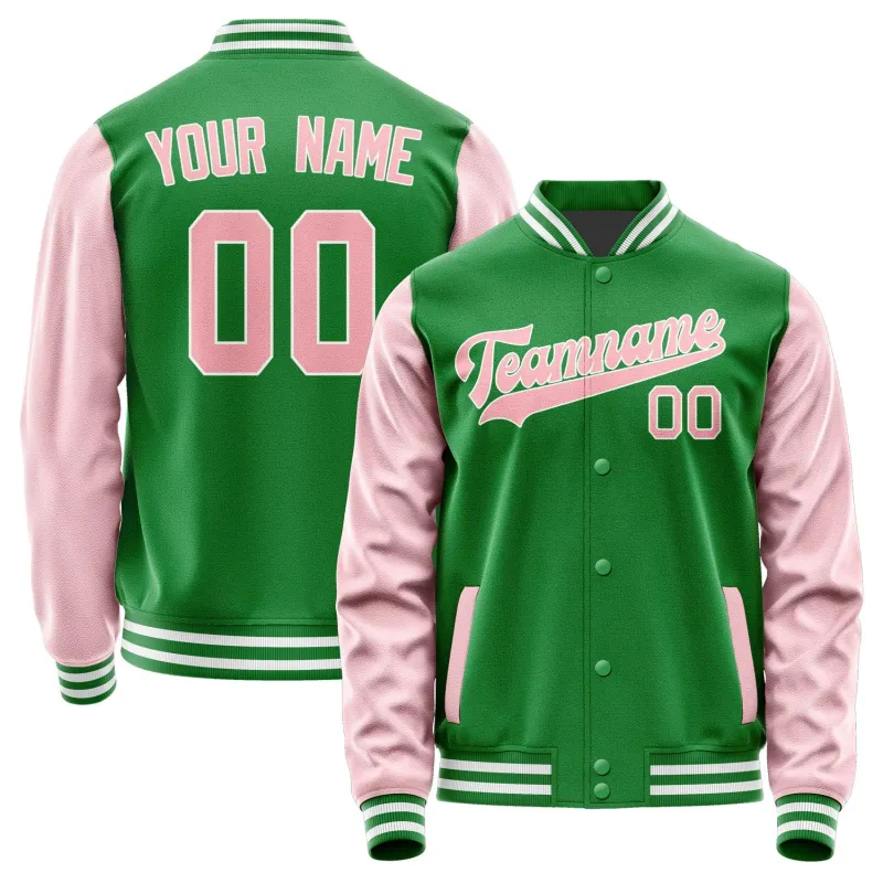 Custom Emerald Green Light Pink Jacket sold by Tailorly