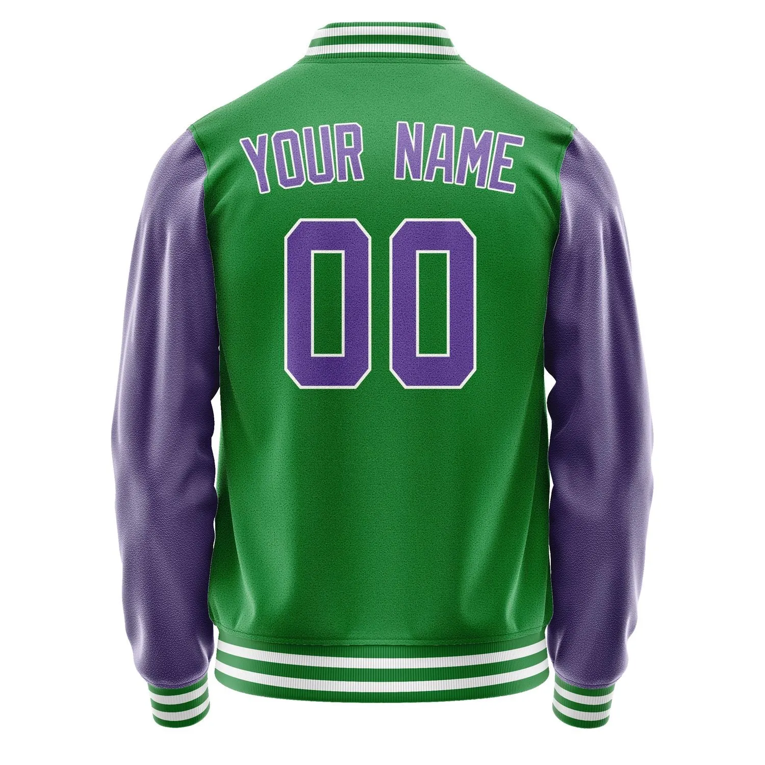 Custom Emerald Green Light Purple Jacket sold by Tailorly product image thumbnail 3