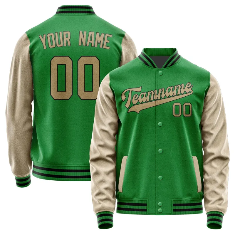Custom Emerald Green Light Khaki Jacket sold by Tailorly