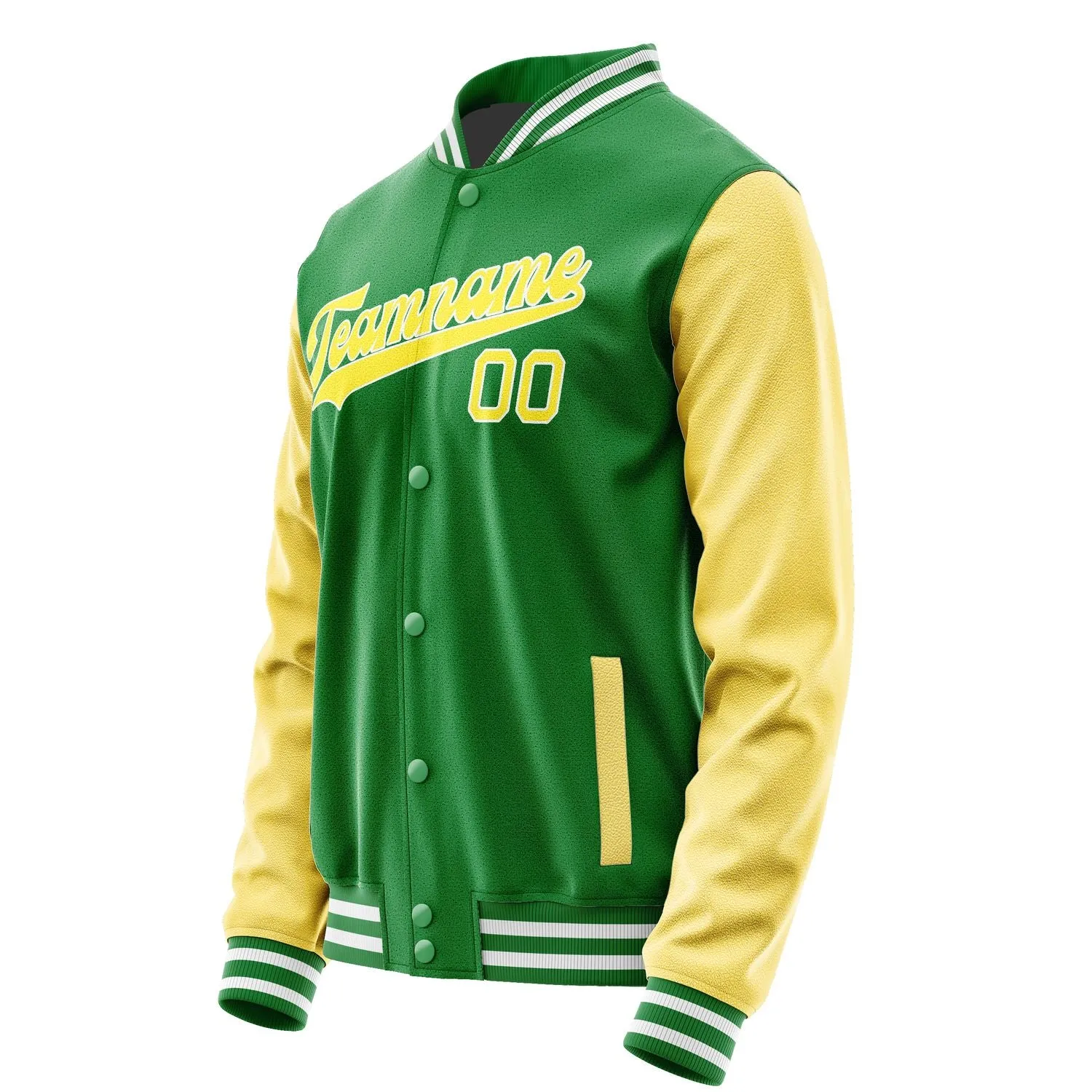 Custom Emerald Green Light Yellow Jacket sold by Tailorly product image thumbnail 2