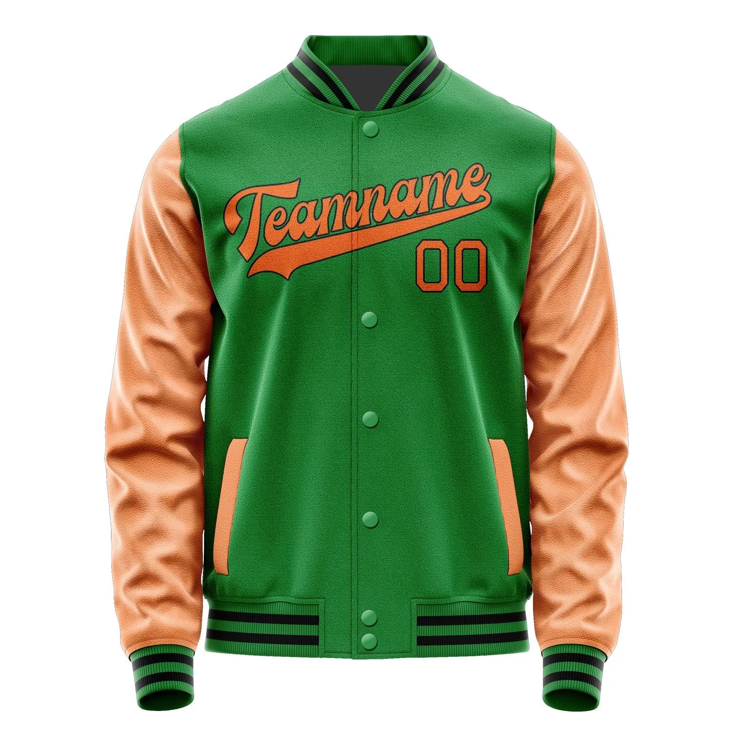 Custom Emerald Green Orange Jacket sold by Tailorly product image thumbnail 4