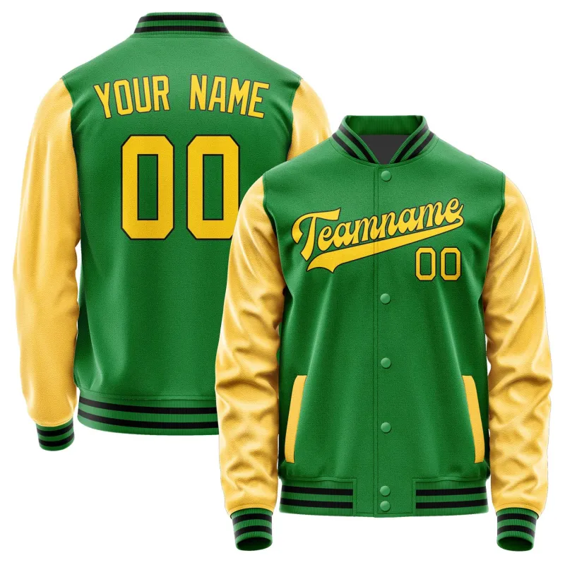 Custom Emerald Green Gold Jacket sold by Tailorly