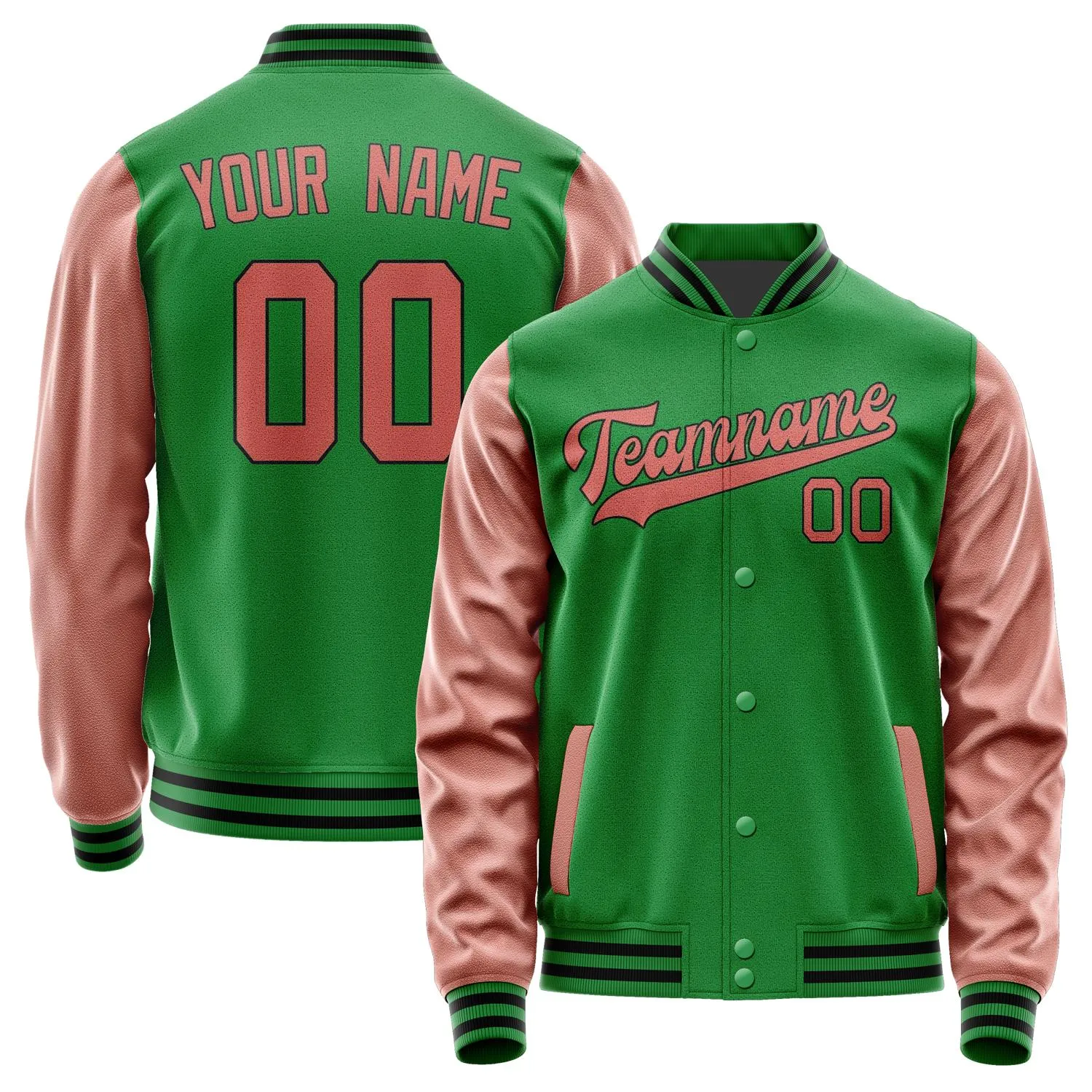 Custom Emerald Green Copper Rose Jacket sold by Tailorly