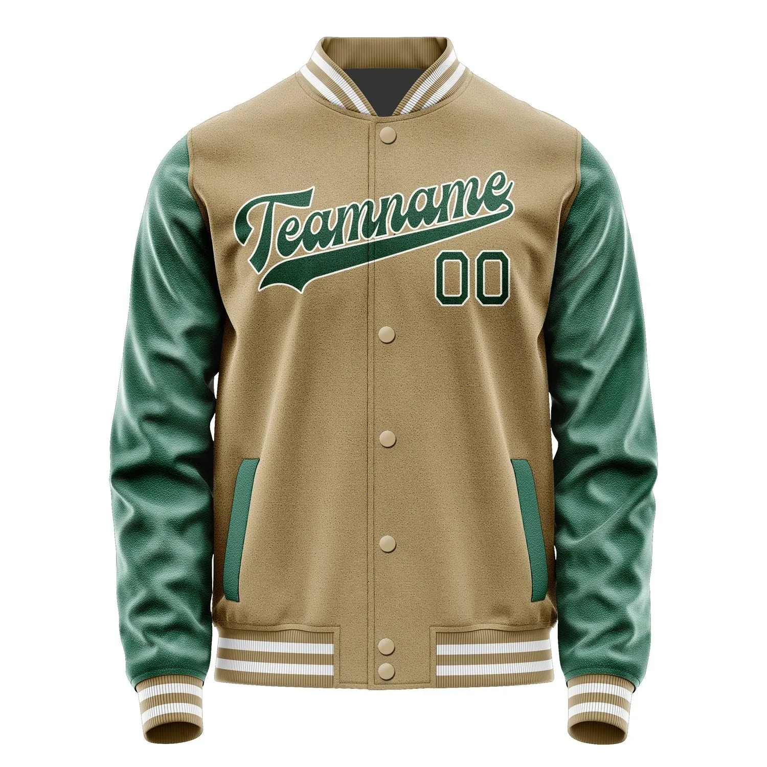 Custom Light Khaki Green Jacket sold by Tailorly product image thumbnail 4