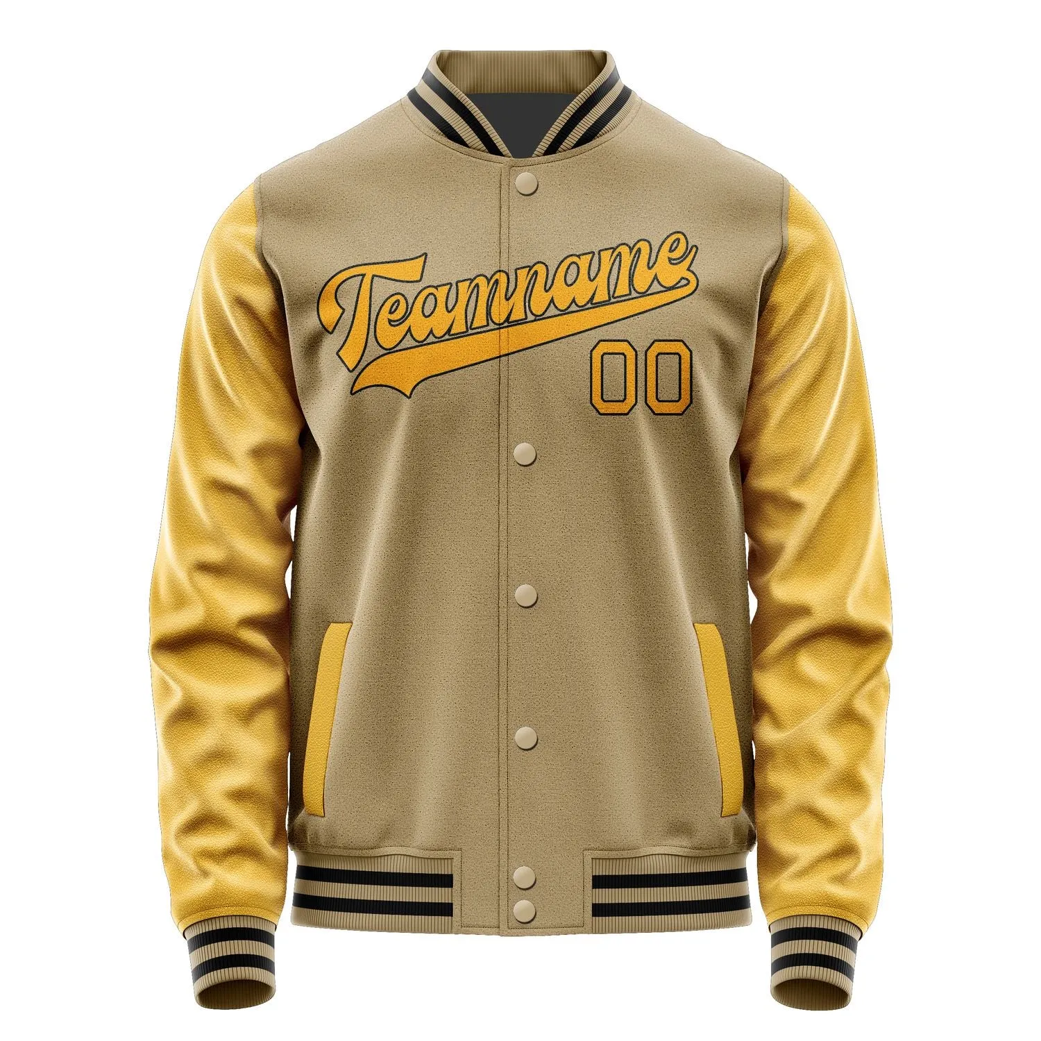 Custom Light Khaki Yellow Jacket sold by Tailorly product image thumbnail 4