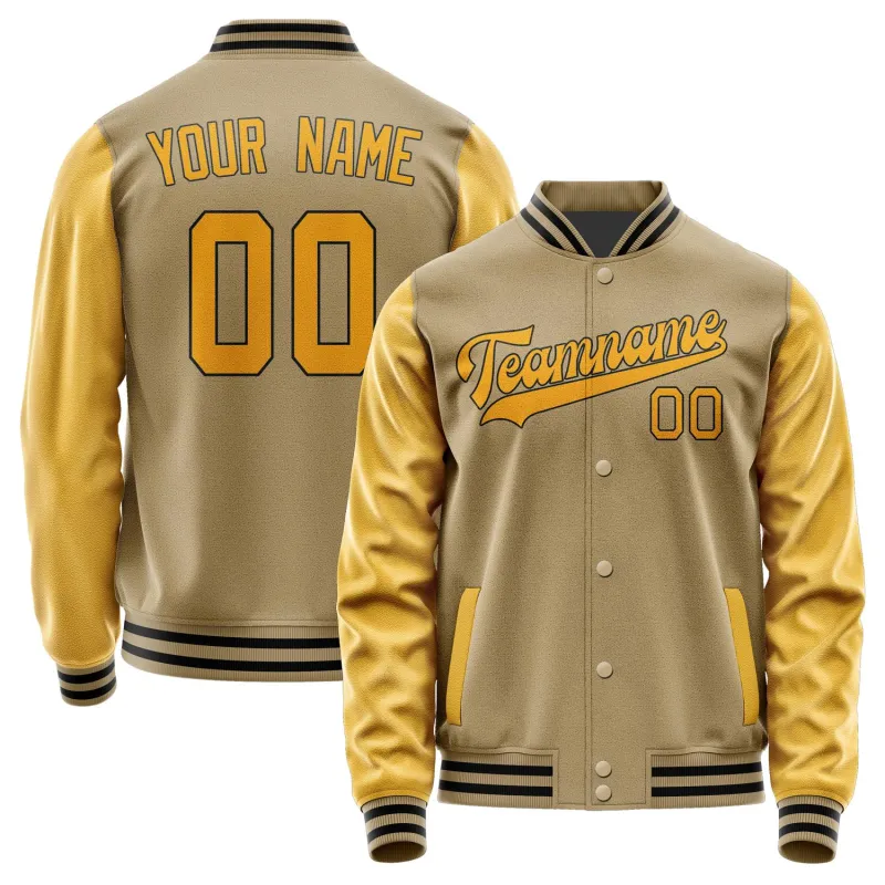 Custom Light Khaki Yellow Jacket sold by Tailorly