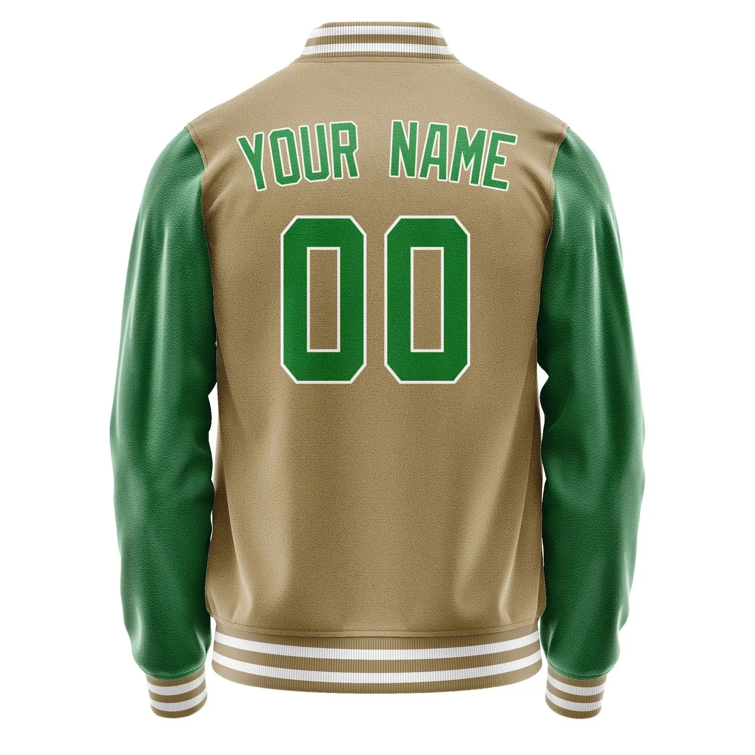 Custom Light Khaki Emerald Green Jacket sold by Tailorly product image thumbnail 3