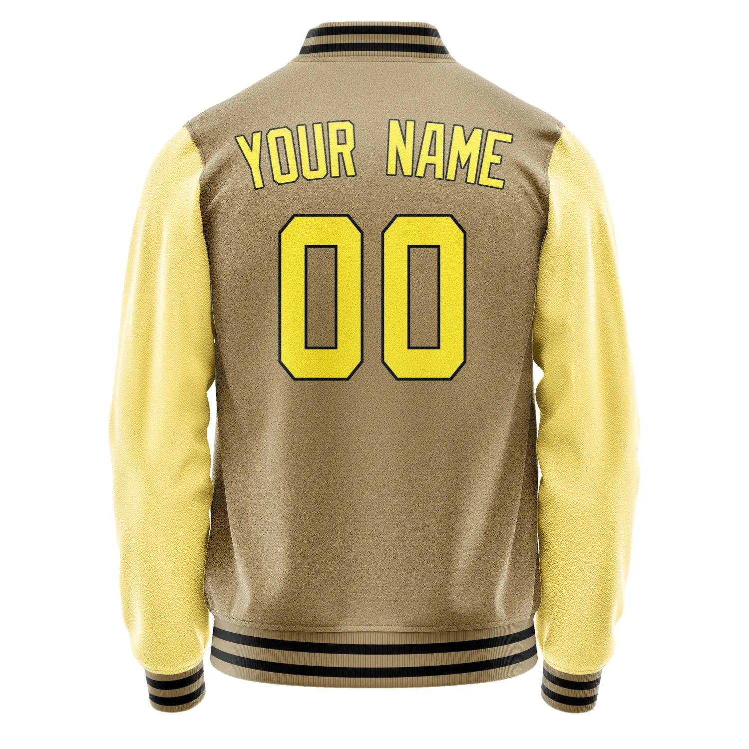 Custom Light Khaki Light Yellow Jacket sold by Tailorly product image thumbnail 3