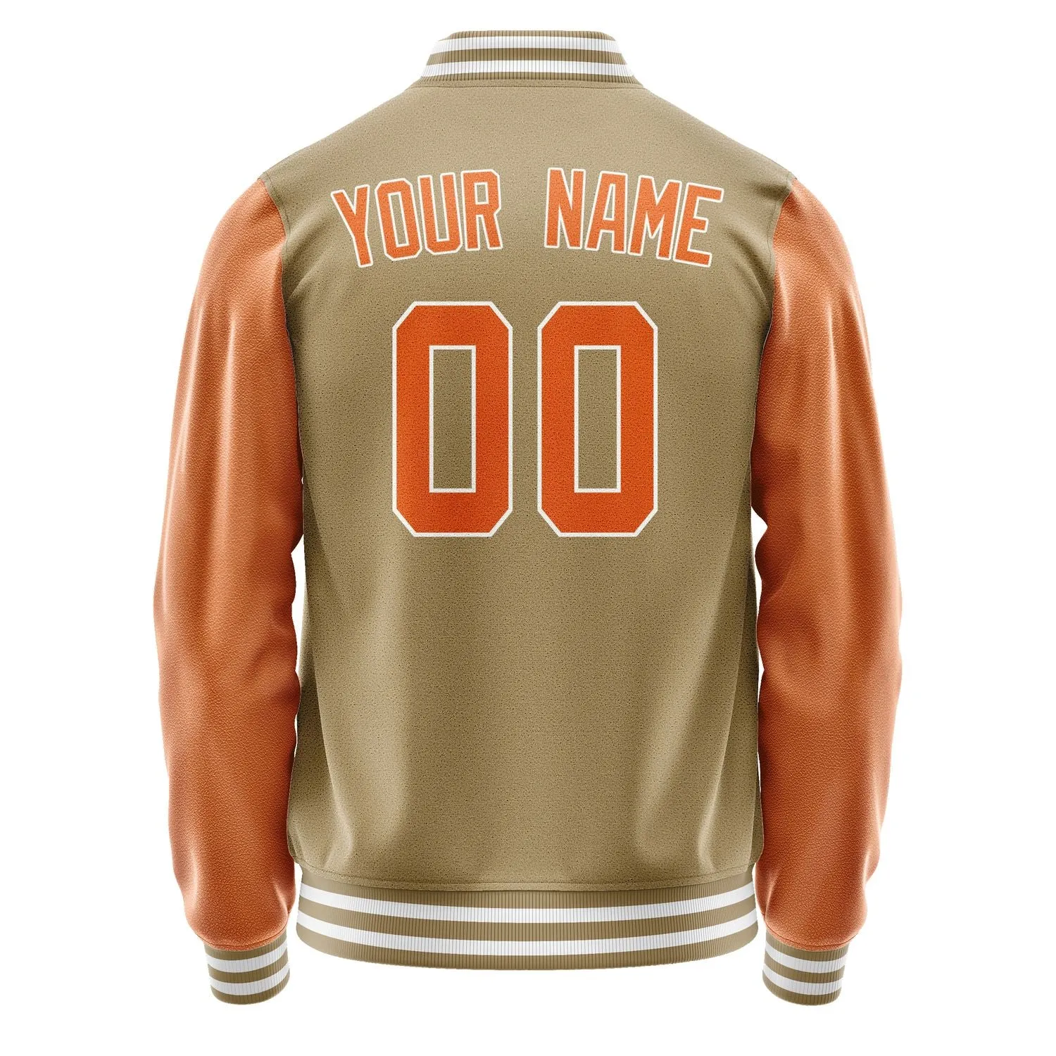 Custom Light Khaki Orange Jacket sold by Tailorly product image thumbnail 3