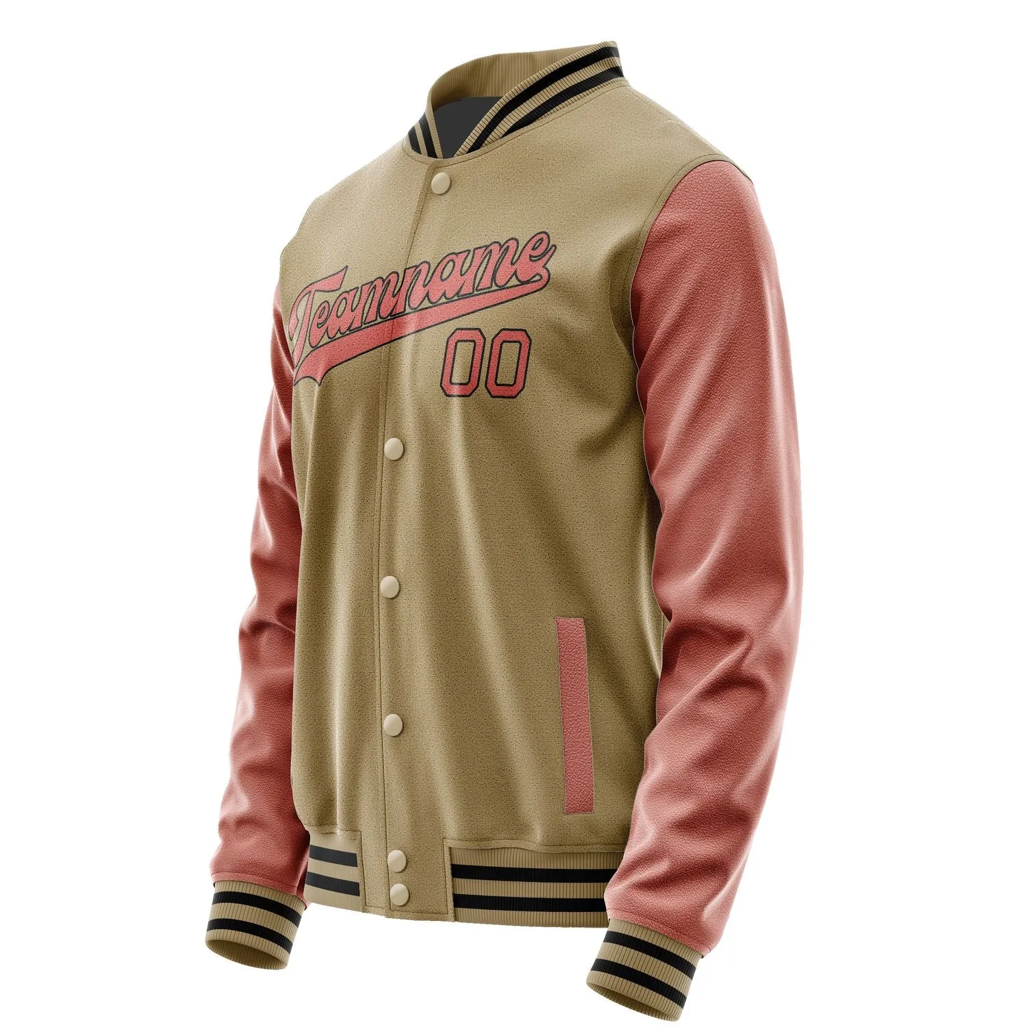 Custom Light Khaki Copper Rose Jacket sold by Tailorly product image thumbnail 2