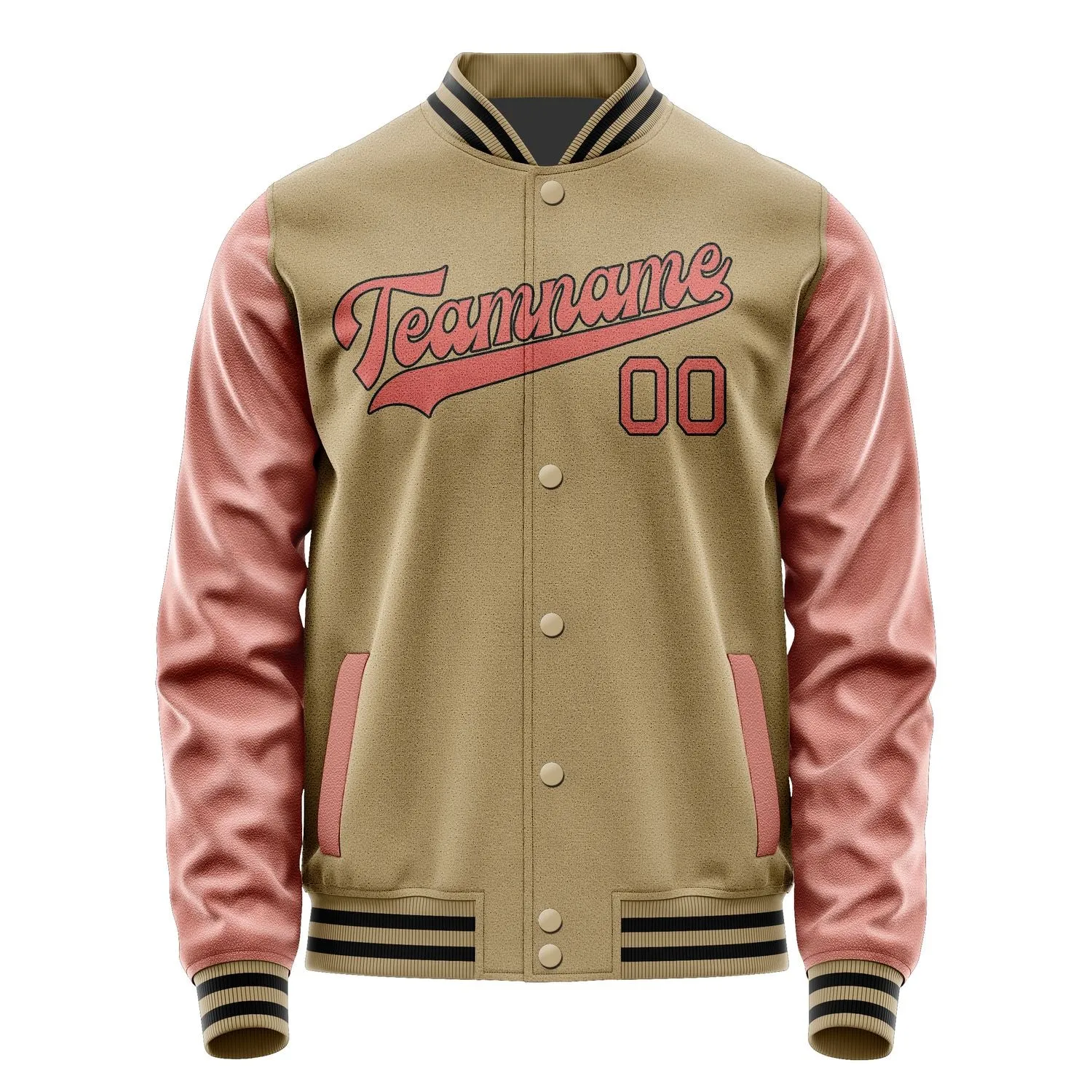 Custom Light Khaki Copper Rose Jacket sold by Tailorly product image thumbnail 4