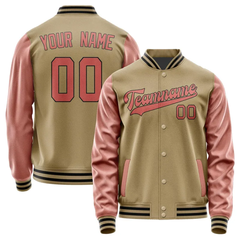 Custom Light Khaki Copper Rose Jacket sold by Tailorly