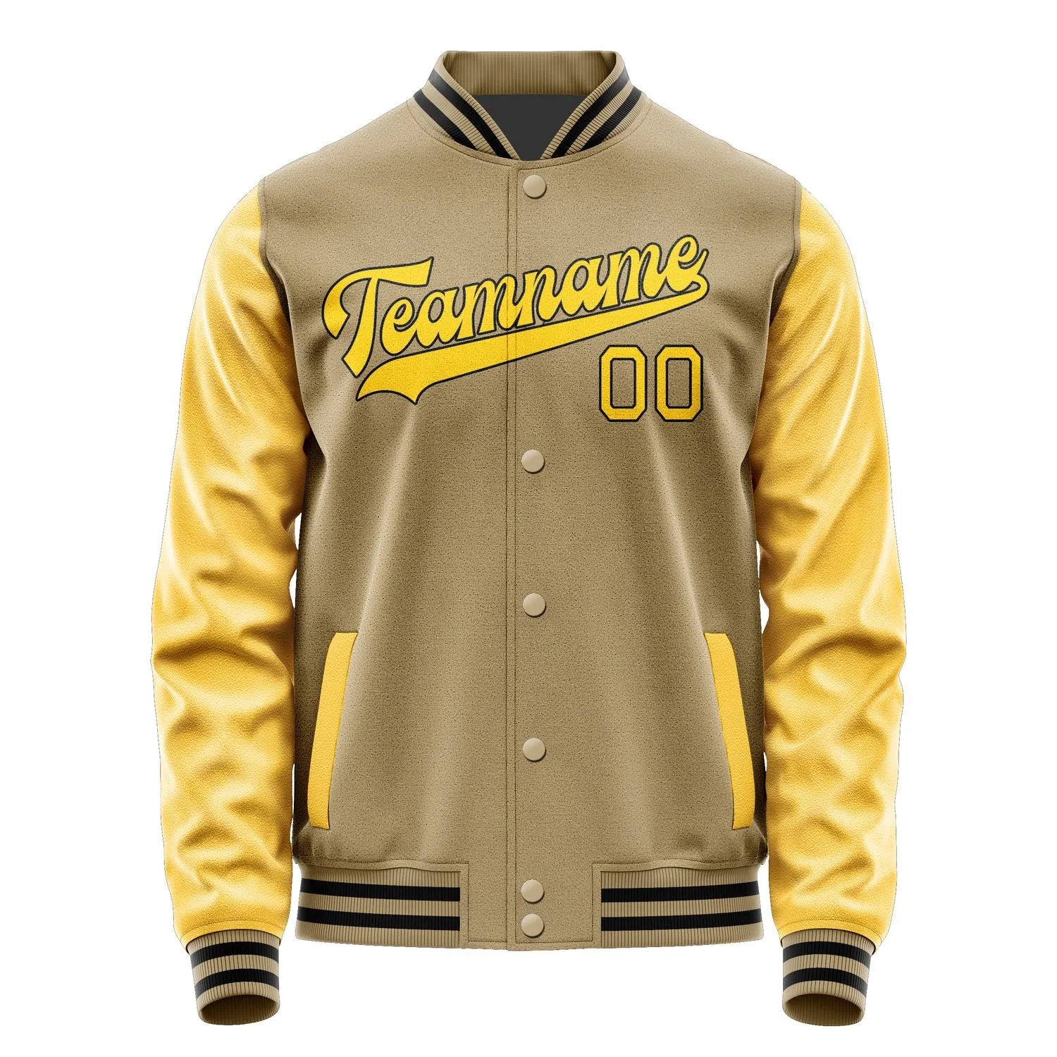 Custom Light Khaki Gold Jacket sold by Tailorly product image thumbnail 4