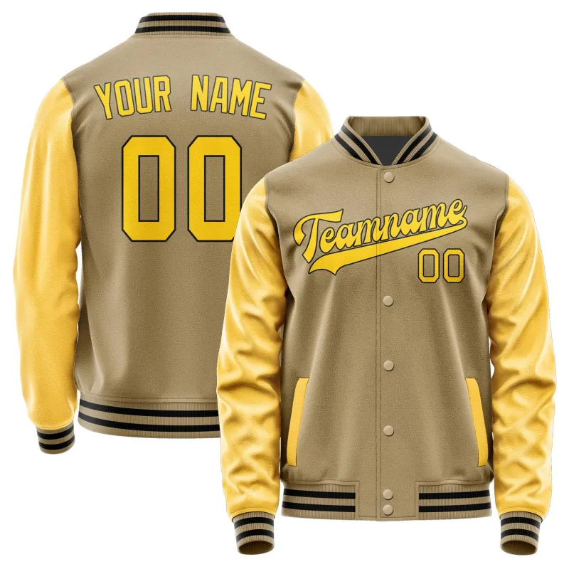 Custom Light Khaki Gold Jacket made by Tailorly