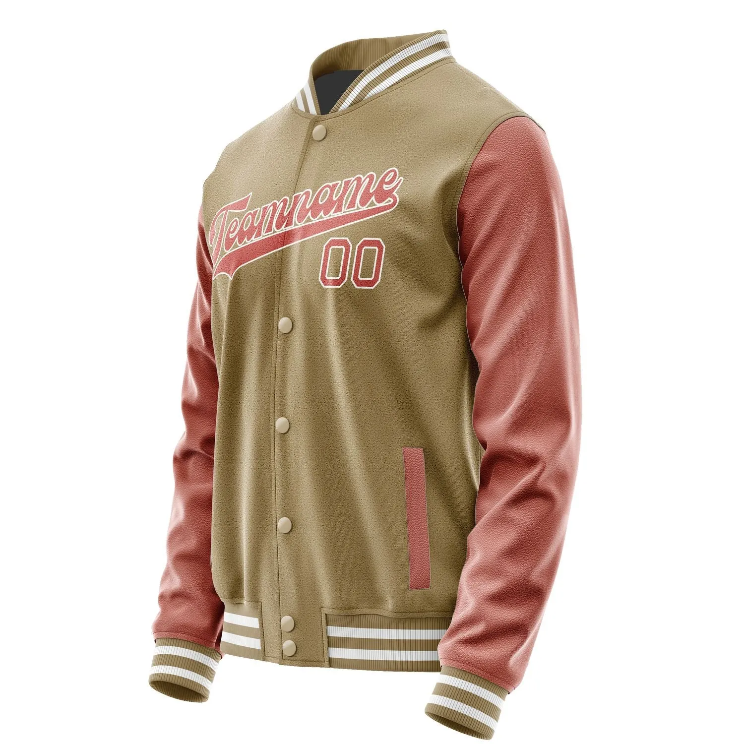 Custom Light Khaki Copper Rose Jacket sold by Tailorly product image thumbnail 2