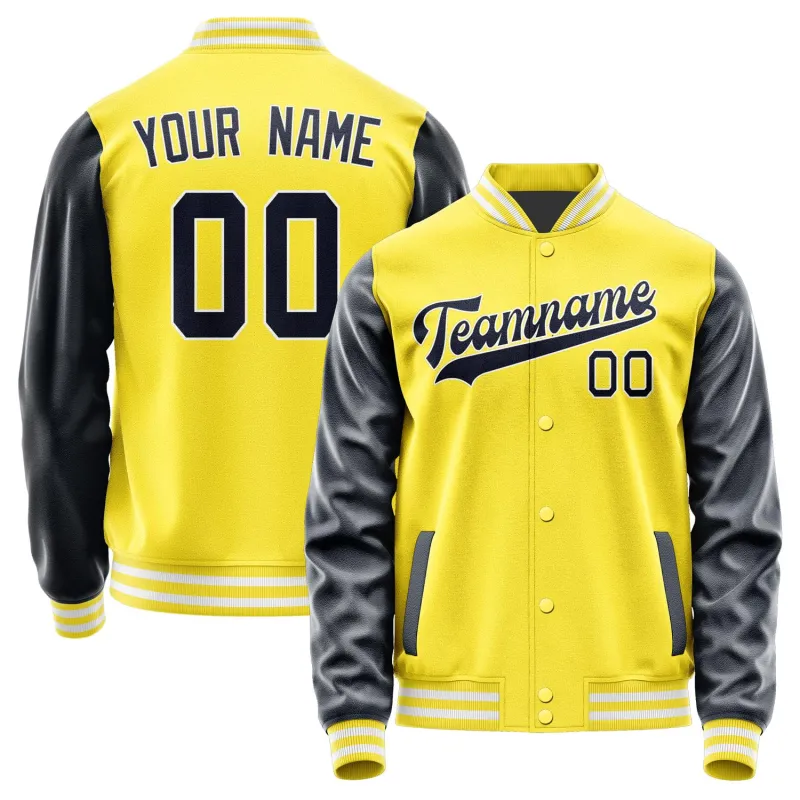 Custom Light Yellow Navy Jacket sold by Tailorly