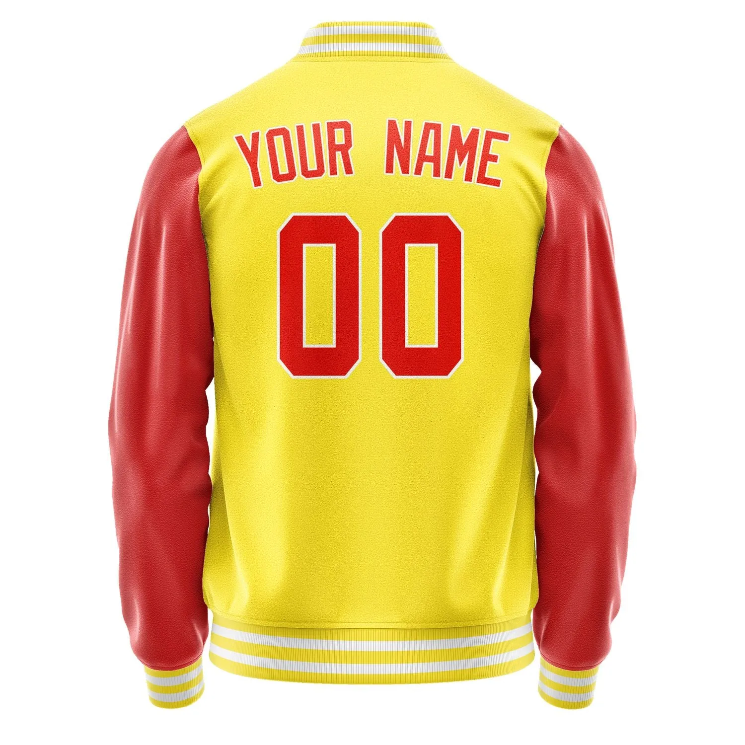 Custom Light Yellow Orange Red Jacket sold by Tailorly product image thumbnail 3