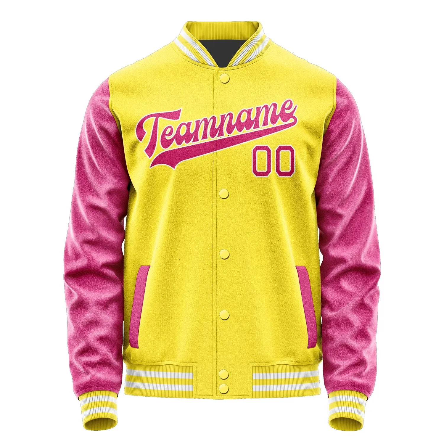 Custom Light Yellow Pink Jacket sold by Tailorly product image thumbnail 4