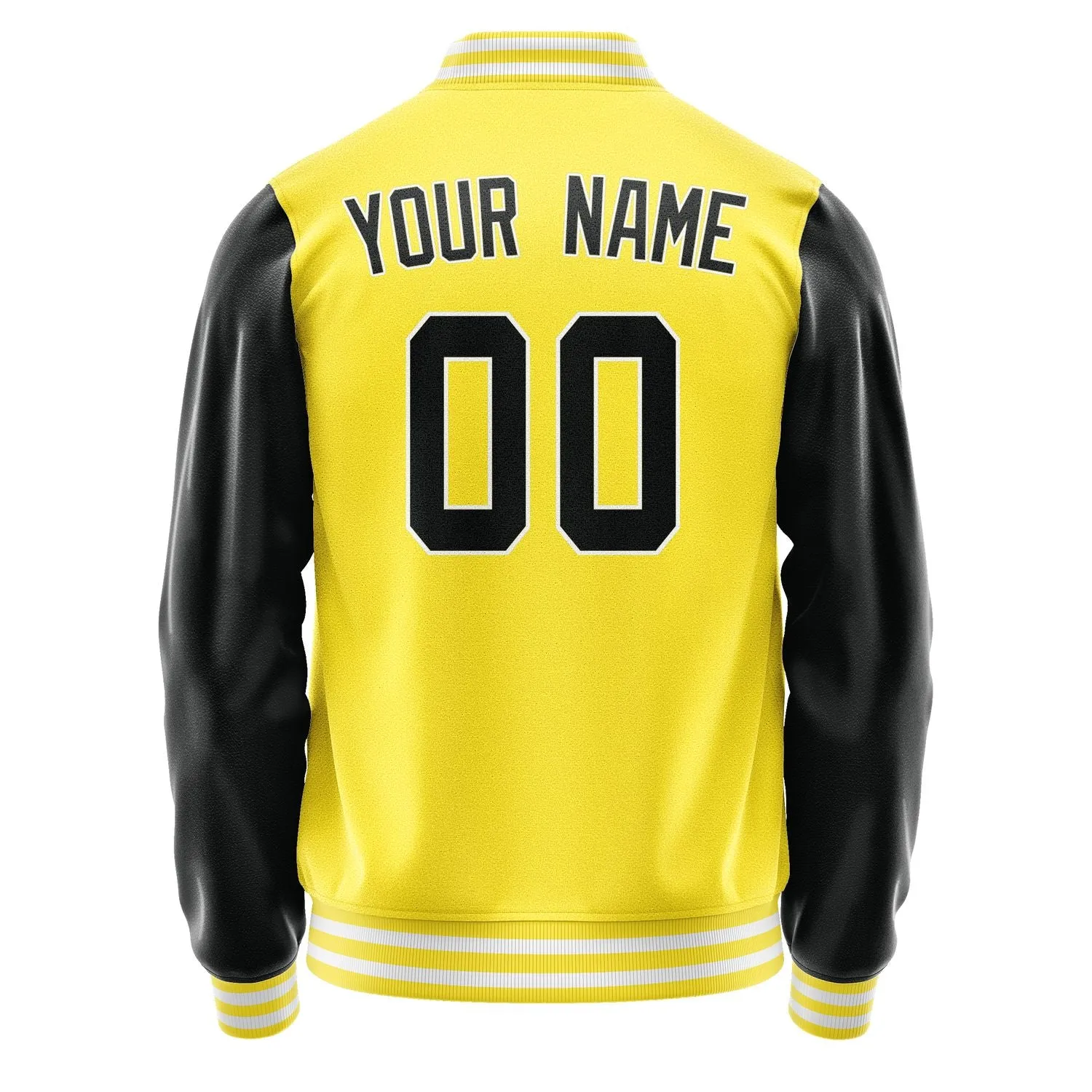 Custom Light Yellow Black Jacket sold by Tailorly product image thumbnail 3