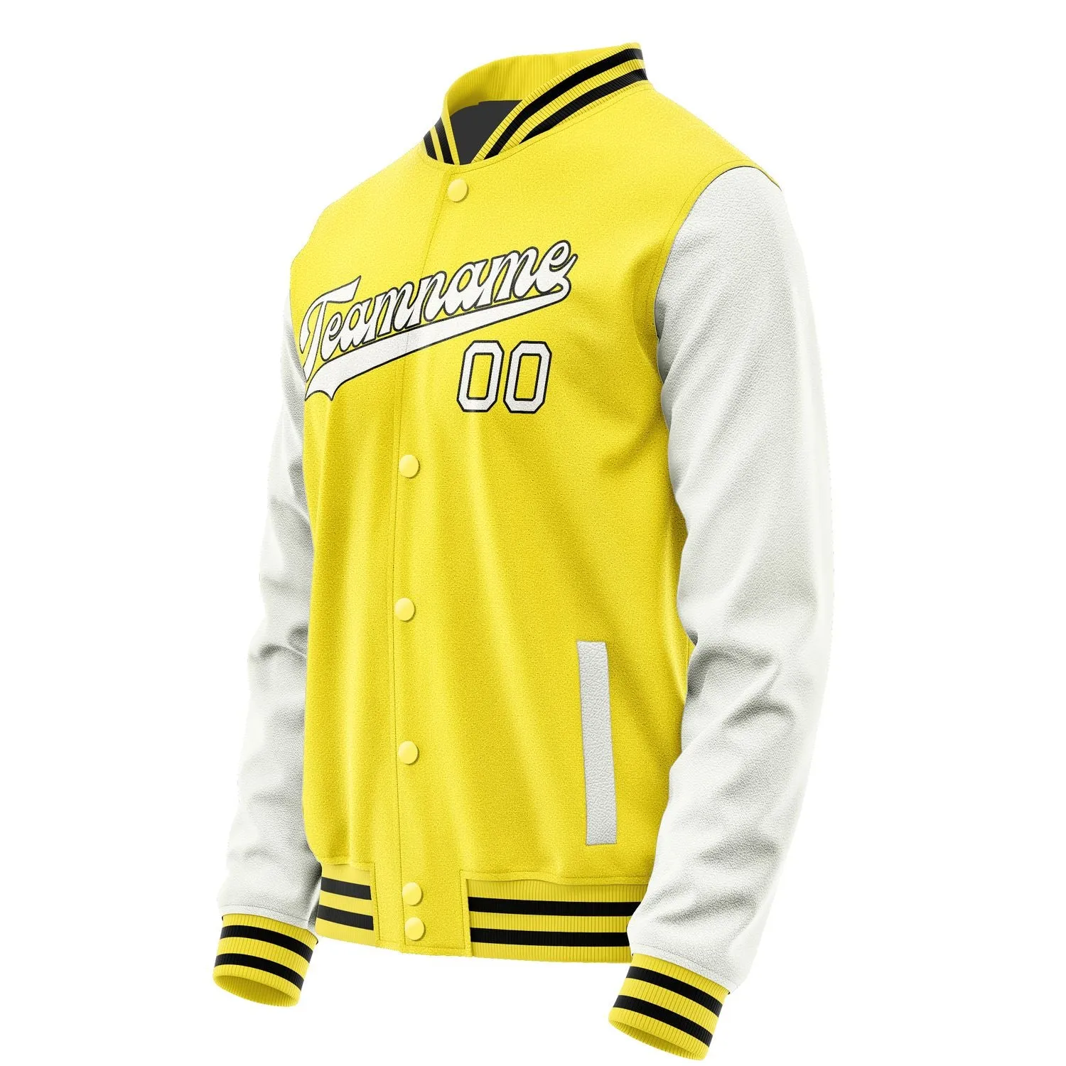 Custom Light Yellow White Jacket sold by Tailorly product image thumbnail 2