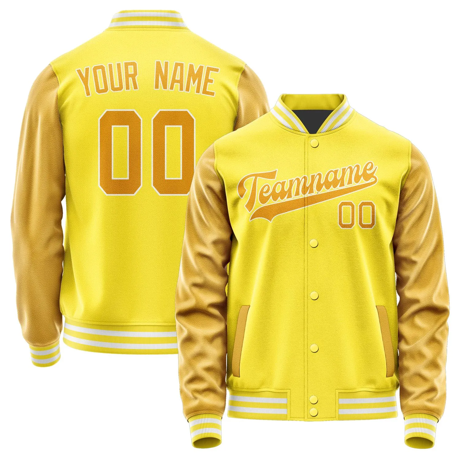 Custom Light Yellow Yellow Jacket sold by Tailorly