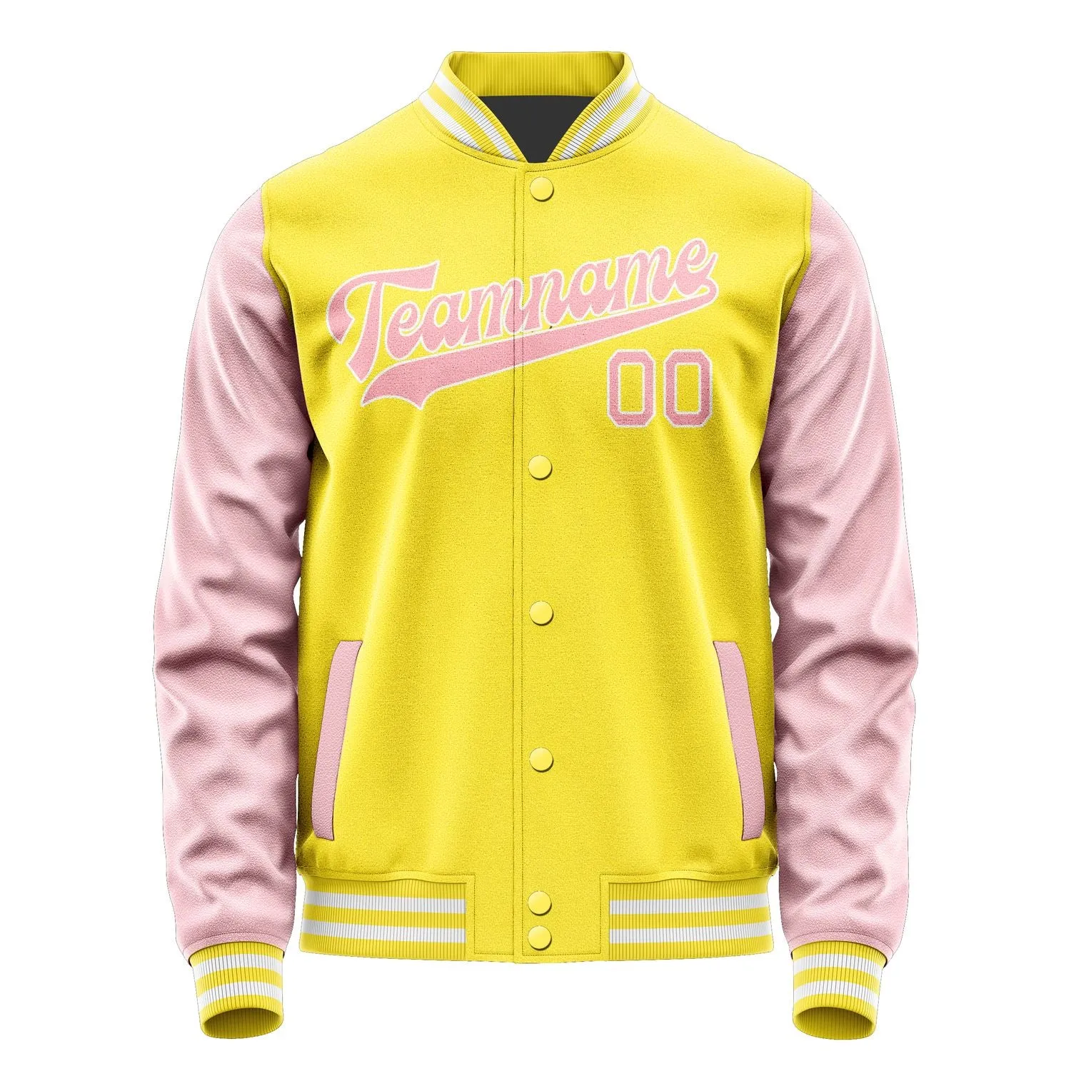 Custom Light Yellow Light Pink Jacket sold by Tailorly product image thumbnail 4