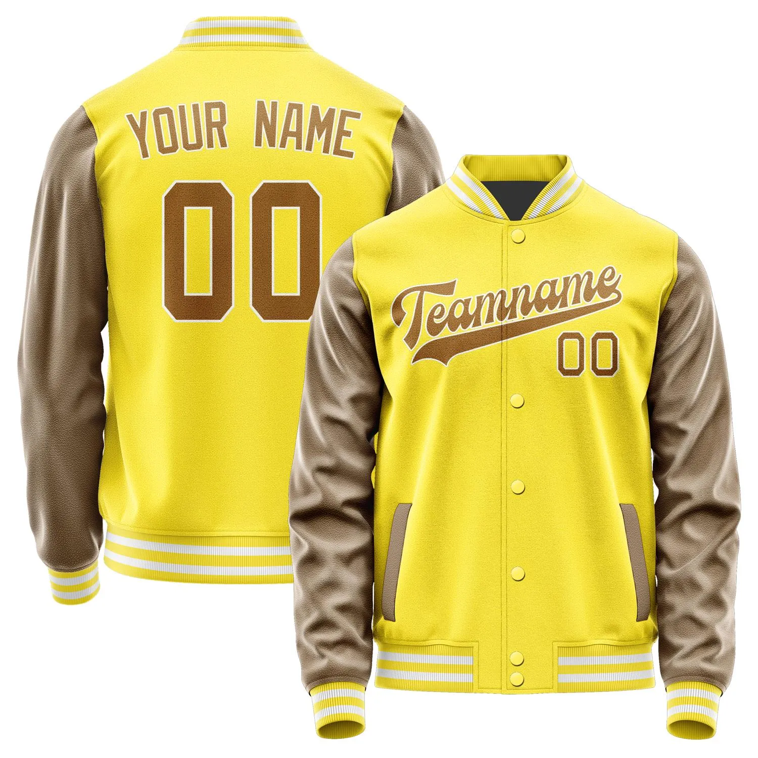 Custom Light Yellow Khaki Jacket sold by Tailorly