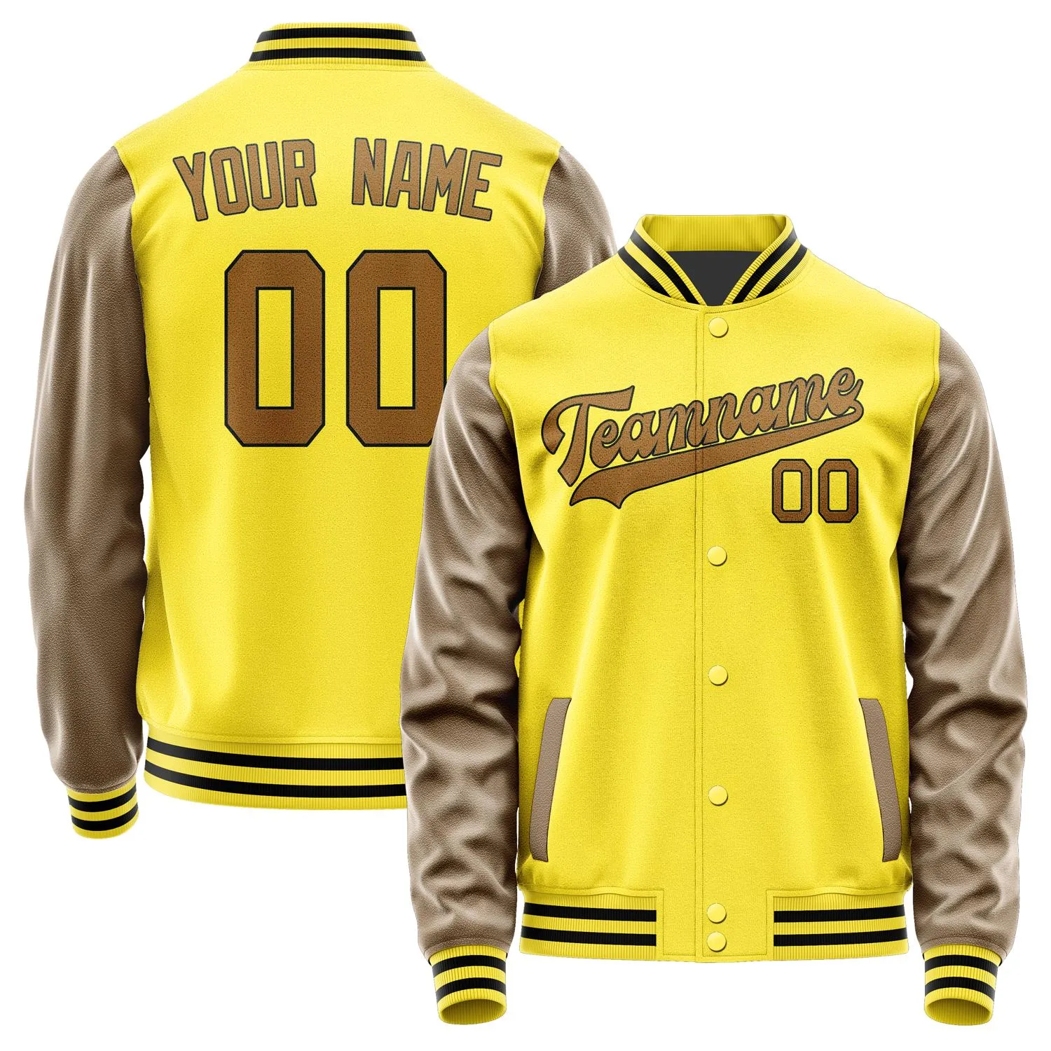 Custom Light Yellow Khaki Jacket sold by Tailorly