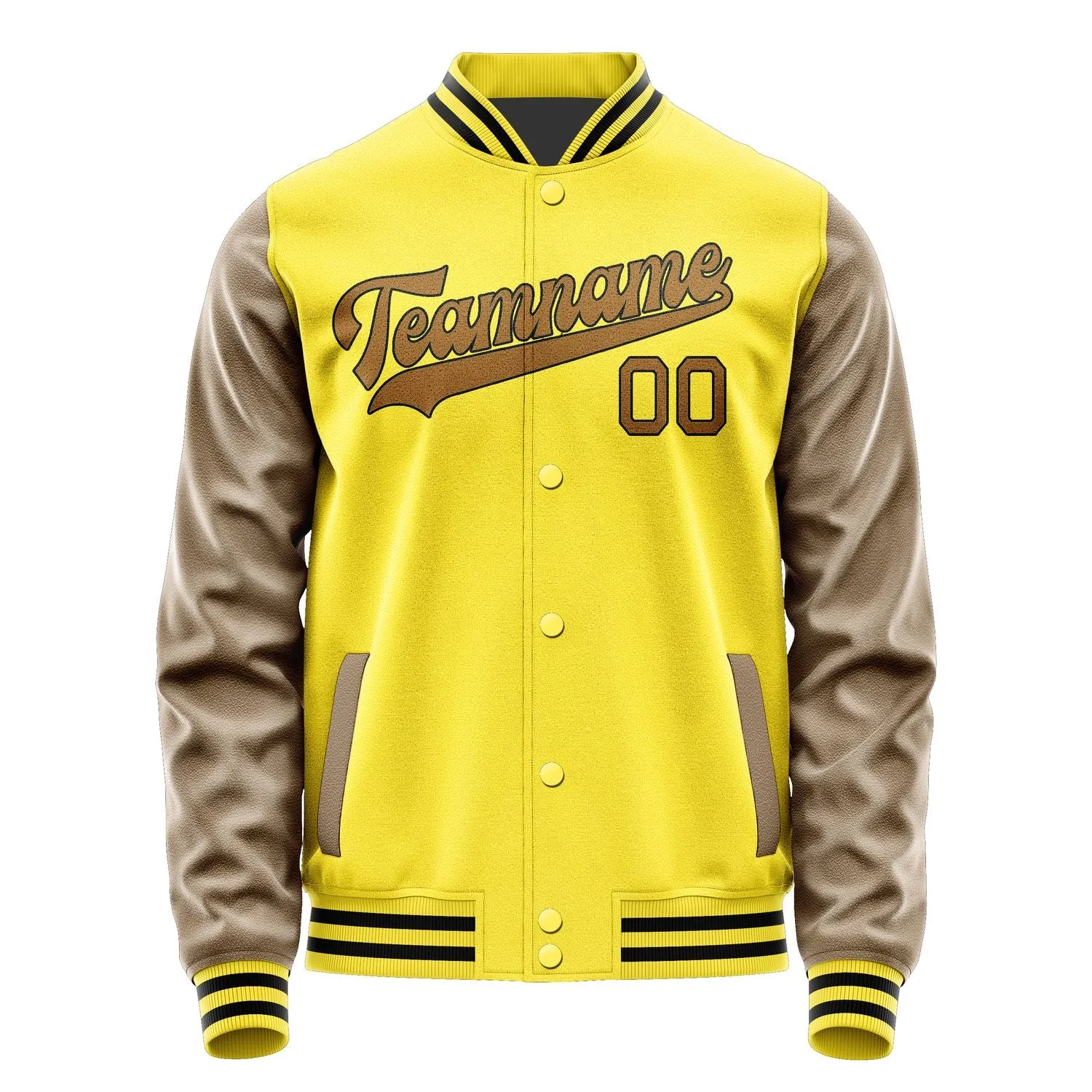 Custom Light Yellow Khaki Jacket sold by Tailorly product image thumbnail 4