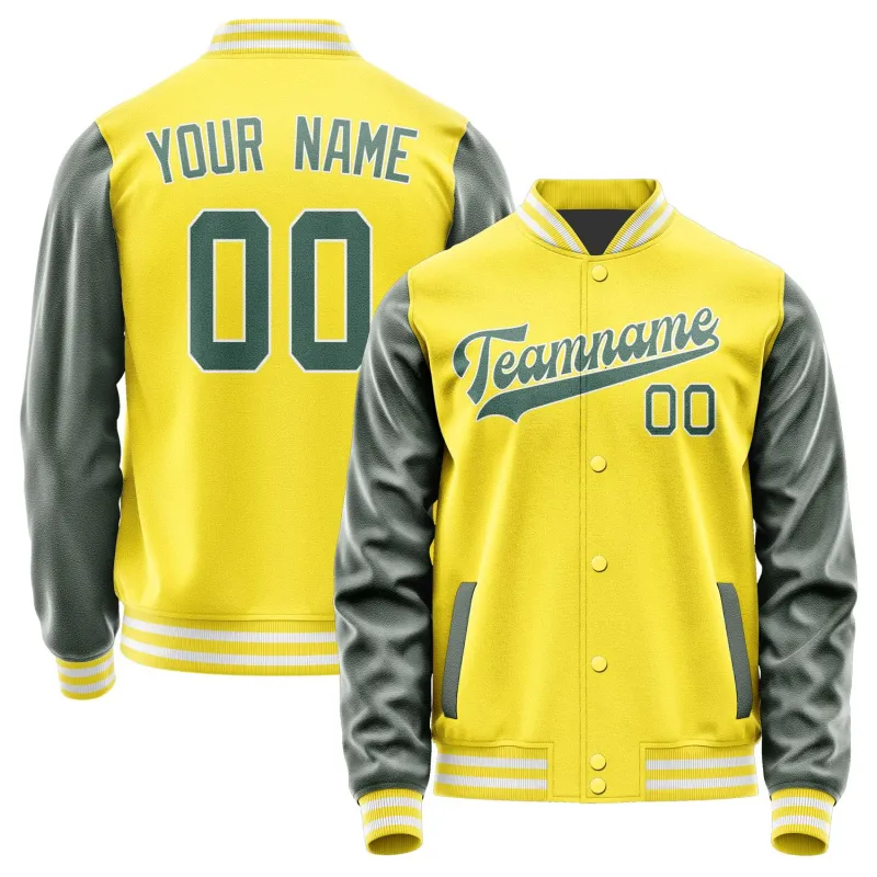 Custom Light Yellow Blue Green Jacket sold by Tailorly