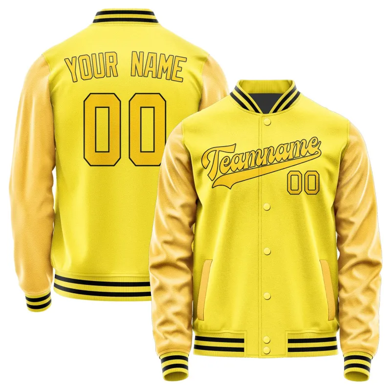 Custom Light Yellow Gold Jacket sold by Tailorly