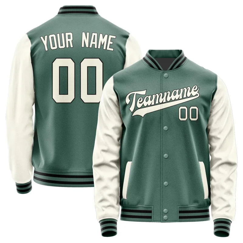 Custom Blue Green Cream Jacket sold by Tailorly