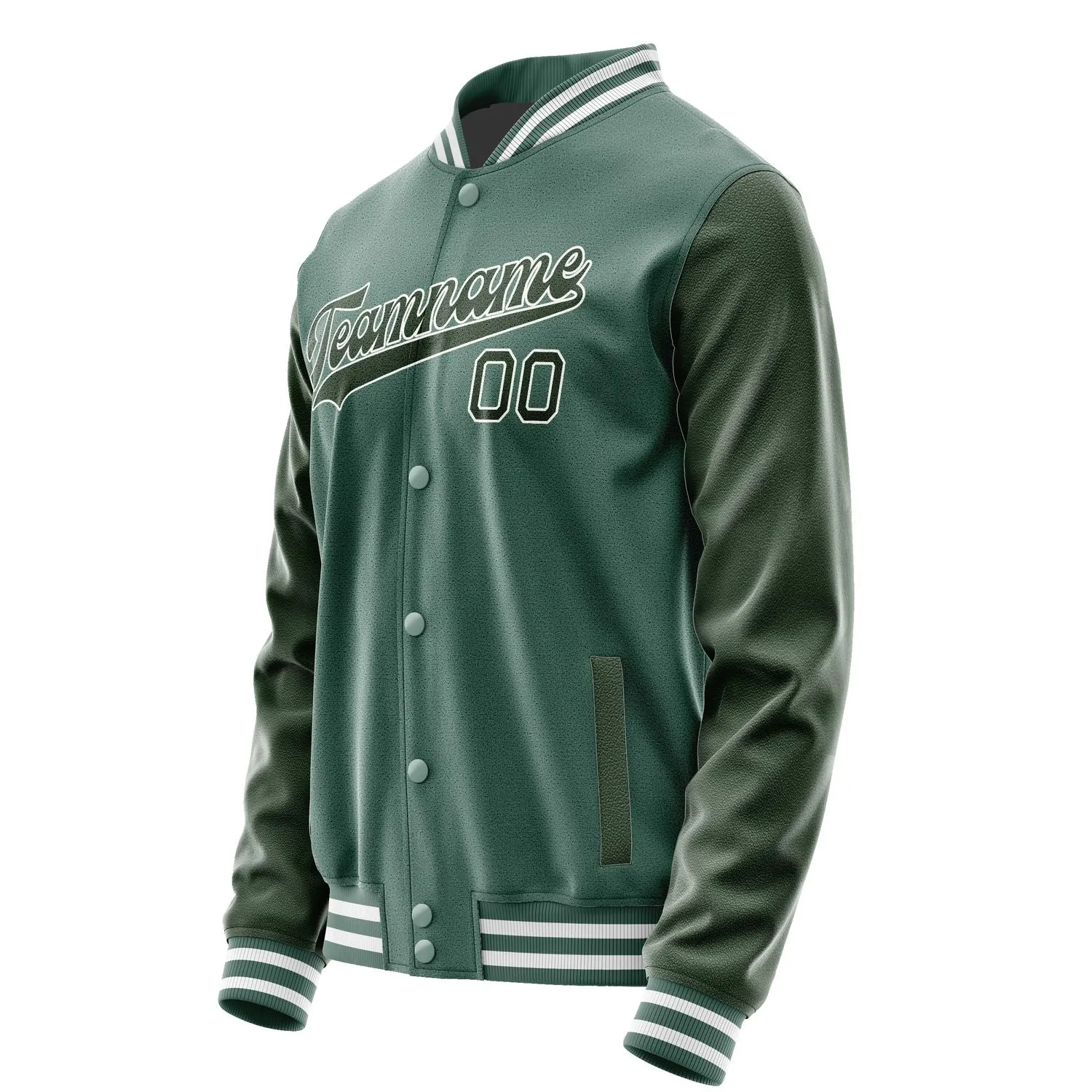 Custom Blue Green Dark Green Jacket sold by Tailorly product image thumbnail 2