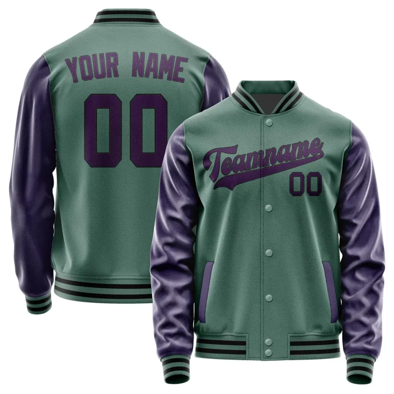 Custom Blue Green Purple Jacket sold by Tailorly