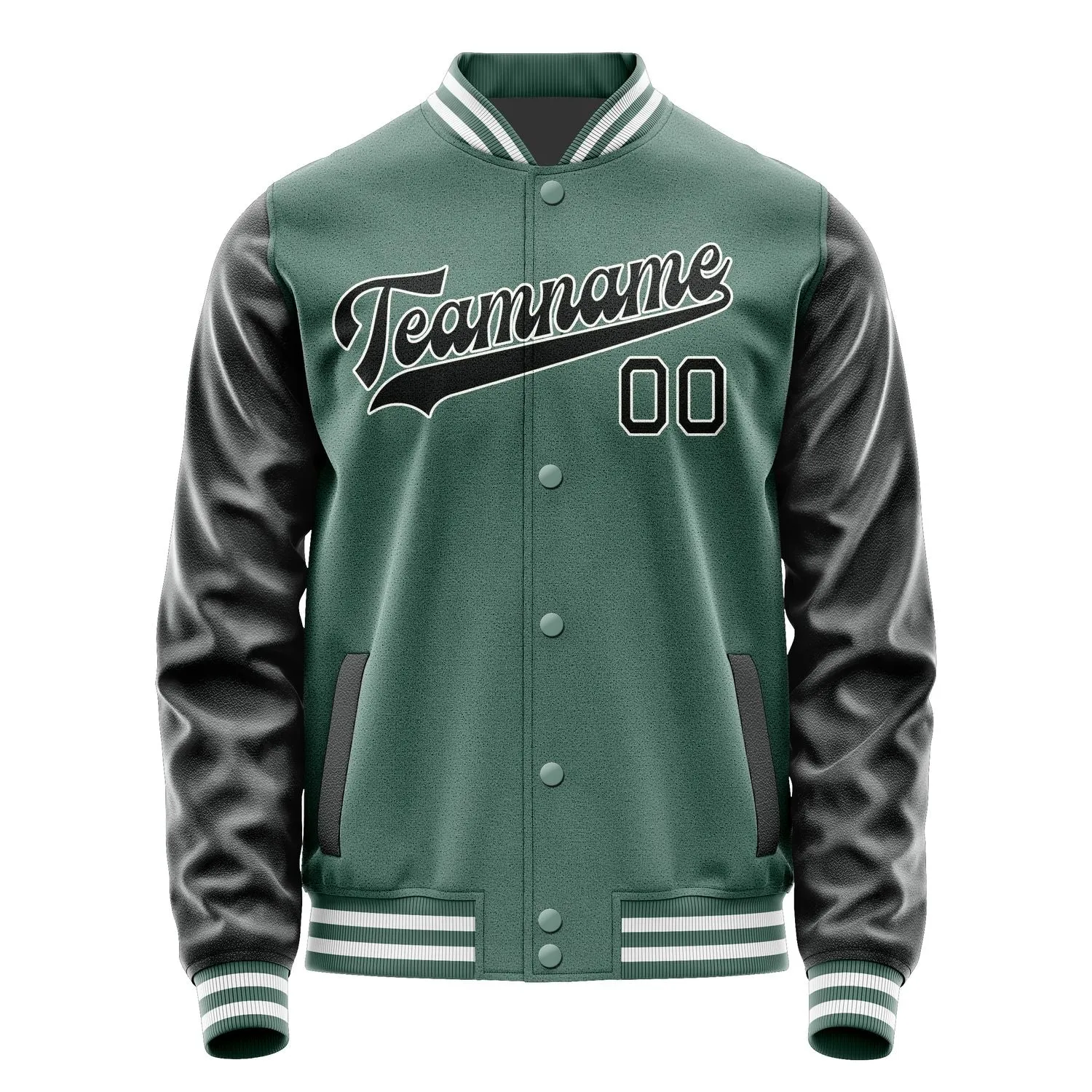 Custom Blue Green Black Jacket sold by Tailorly product image thumbnail 4