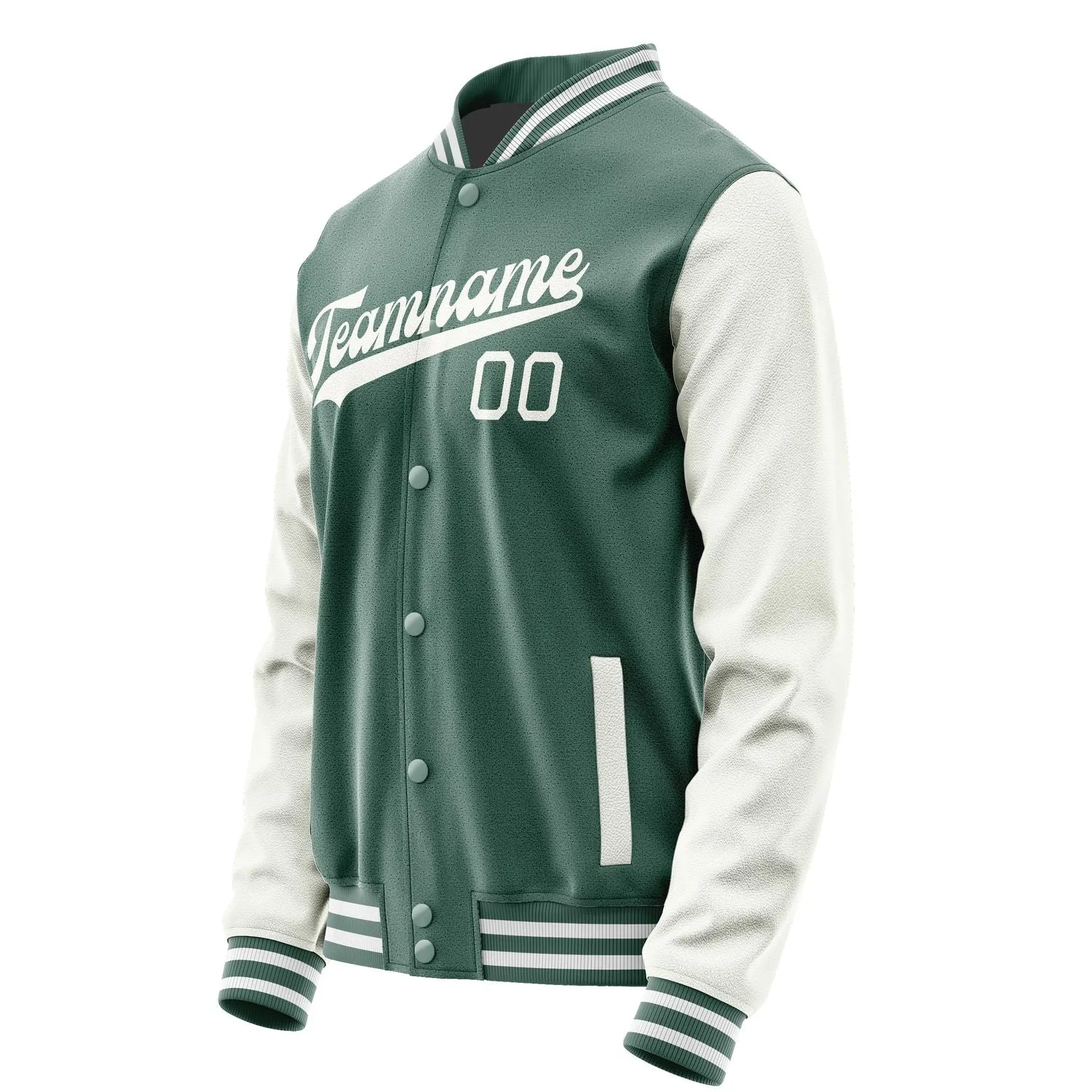 Custom Blue Green White Jacket sold by Tailorly product image thumbnail 2