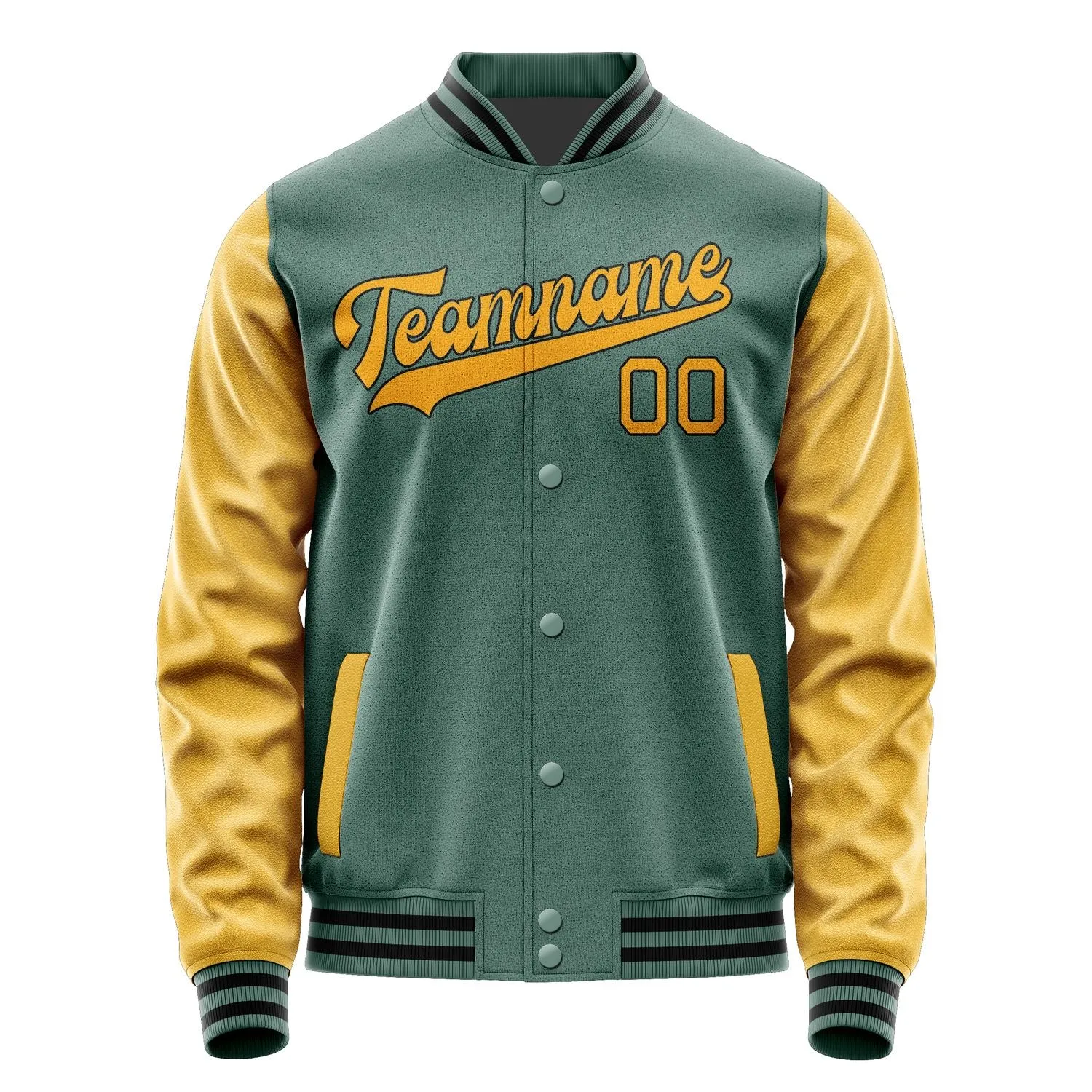 Custom Blue Green Yellow Jacket sold by Tailorly product image thumbnail 4