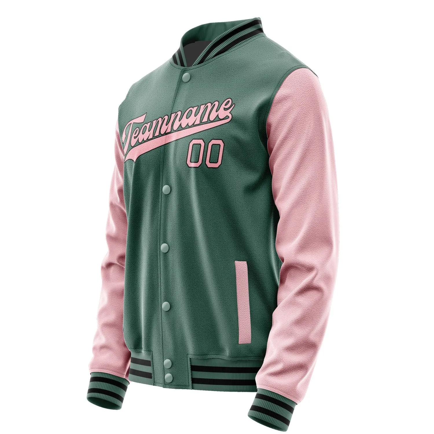 Custom Blue Green Light Pink Jacket sold by Tailorly product image thumbnail 2